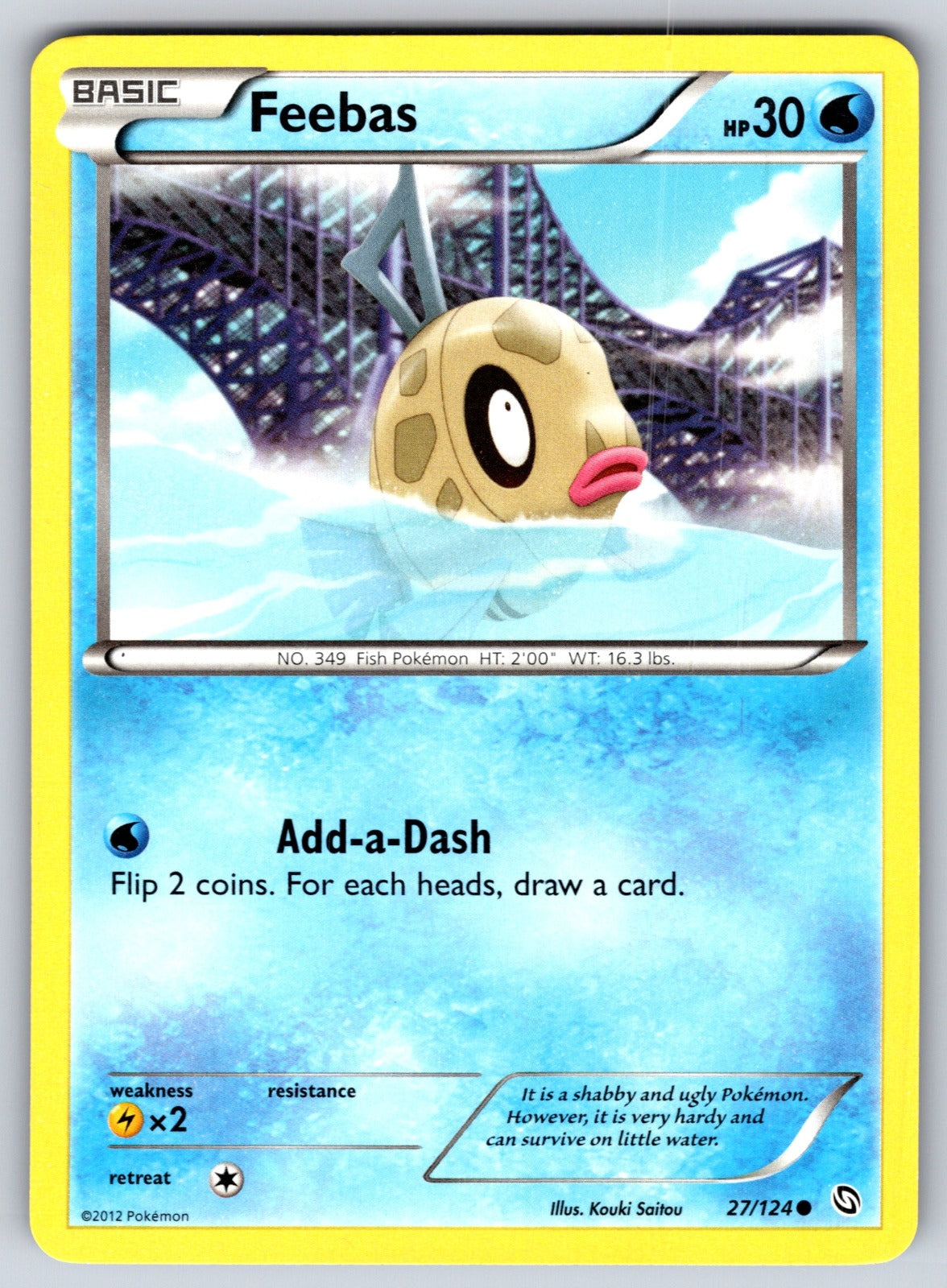 Feebas Common Dragons Exalted 27/124 LP 2012