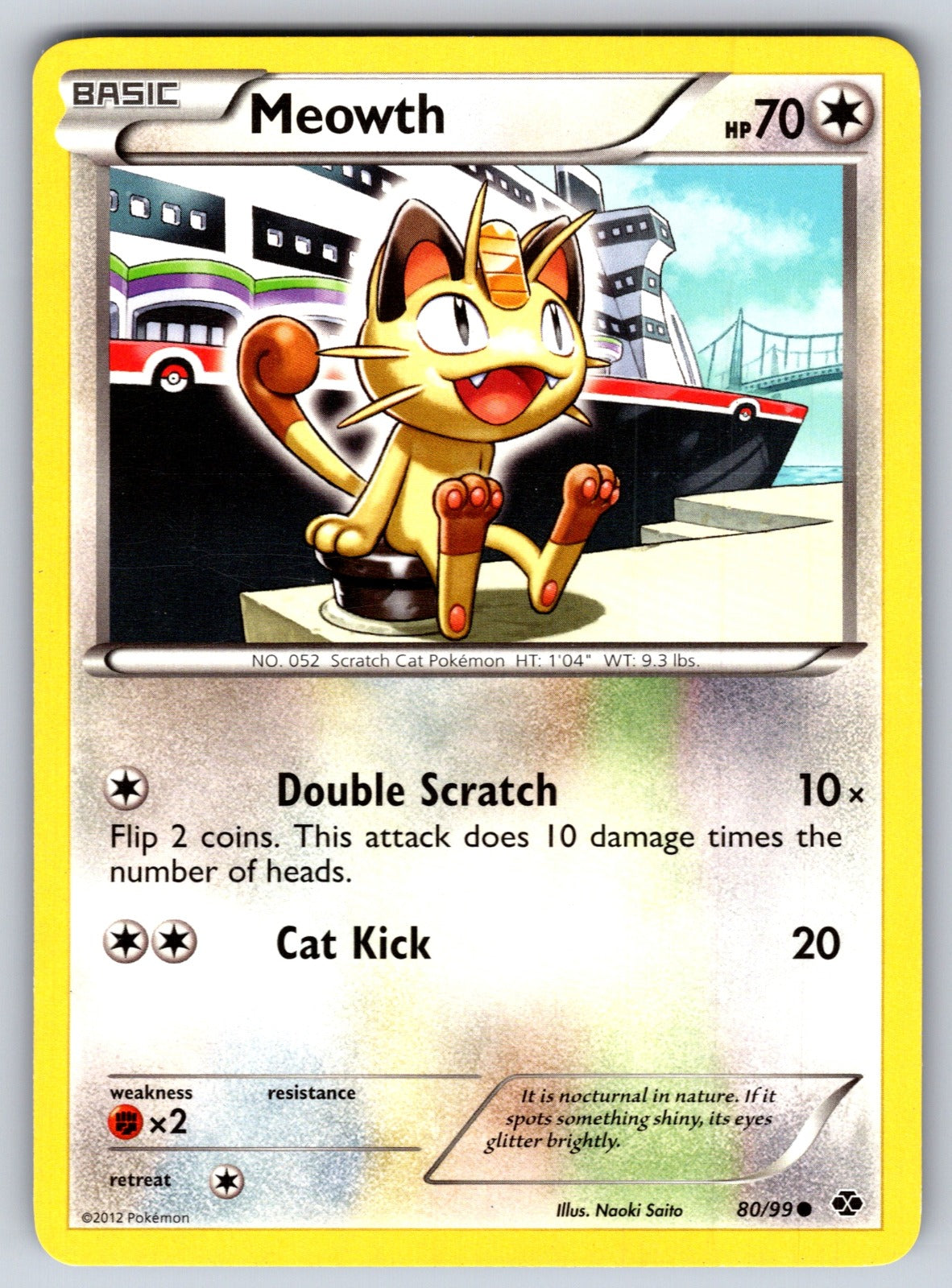 Meowth Common Next Destinies 80/99 LP 2012