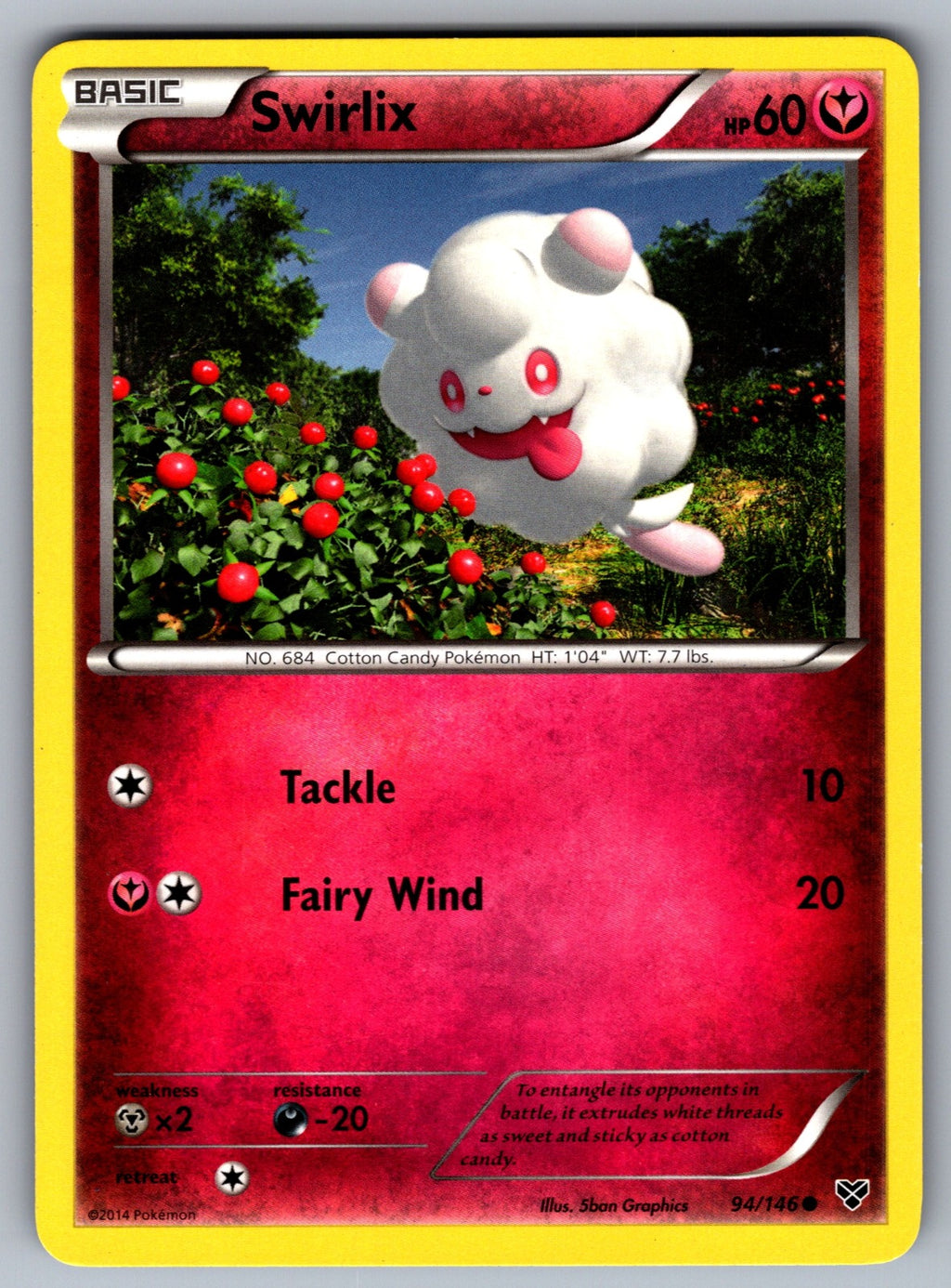 Swirlix Common XY Base Set 94/146 LP 2014