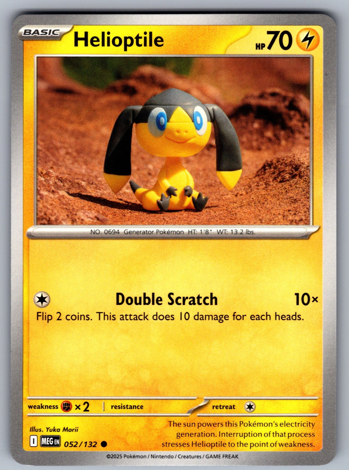 Helioptile Common ME01: Mega Evolution 052/132 NM 2025