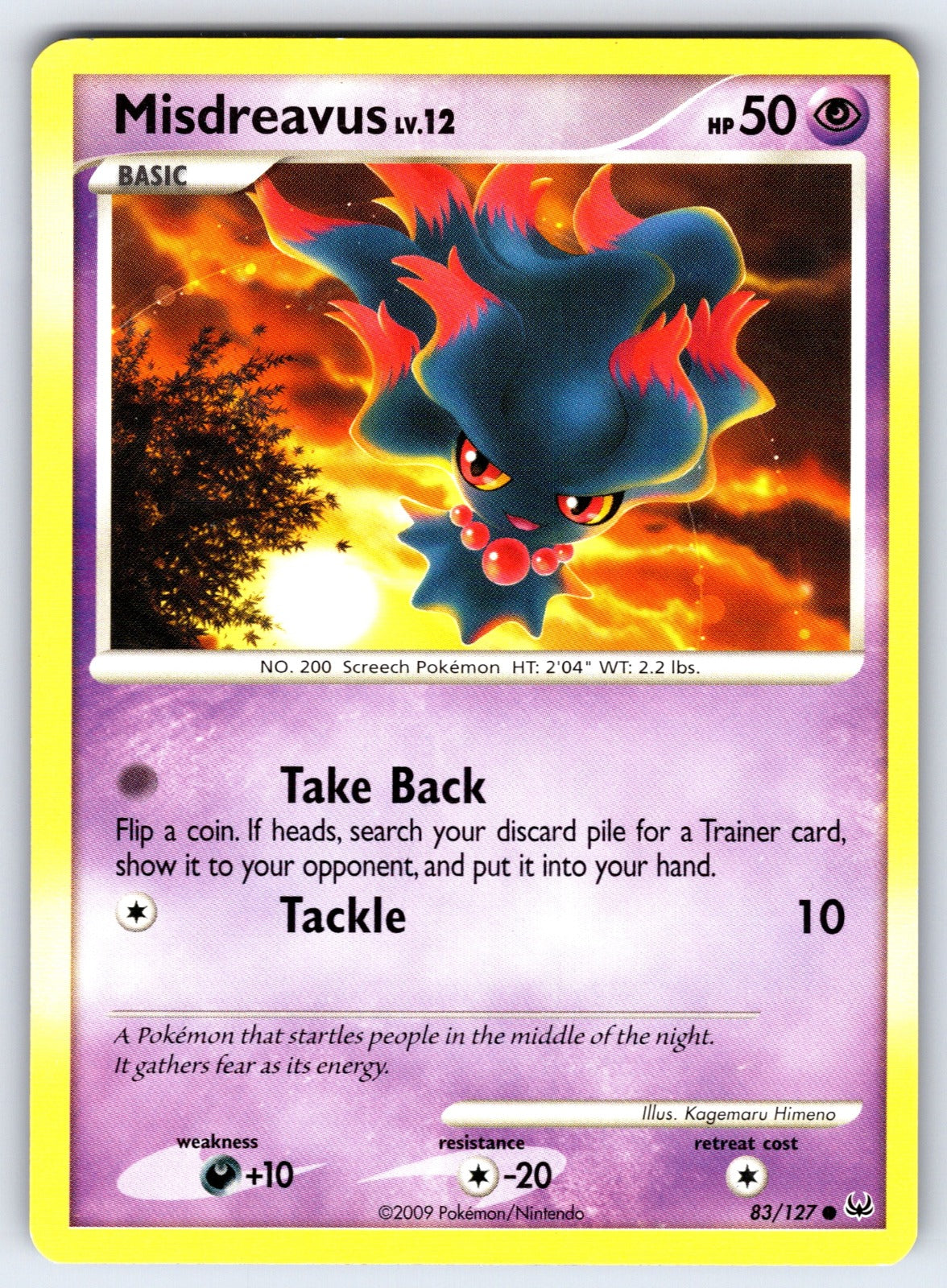 Misdreavus Common Platinum 83/127 LP 2009