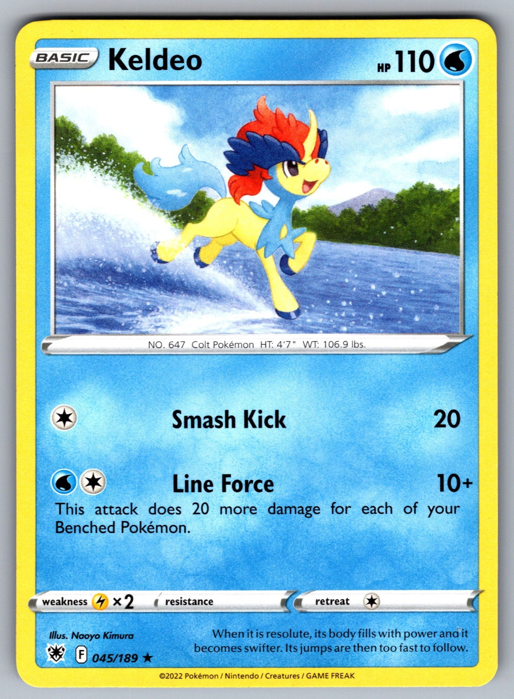 Keldeo Rare Deck Exclusives 045/189 NM 2016