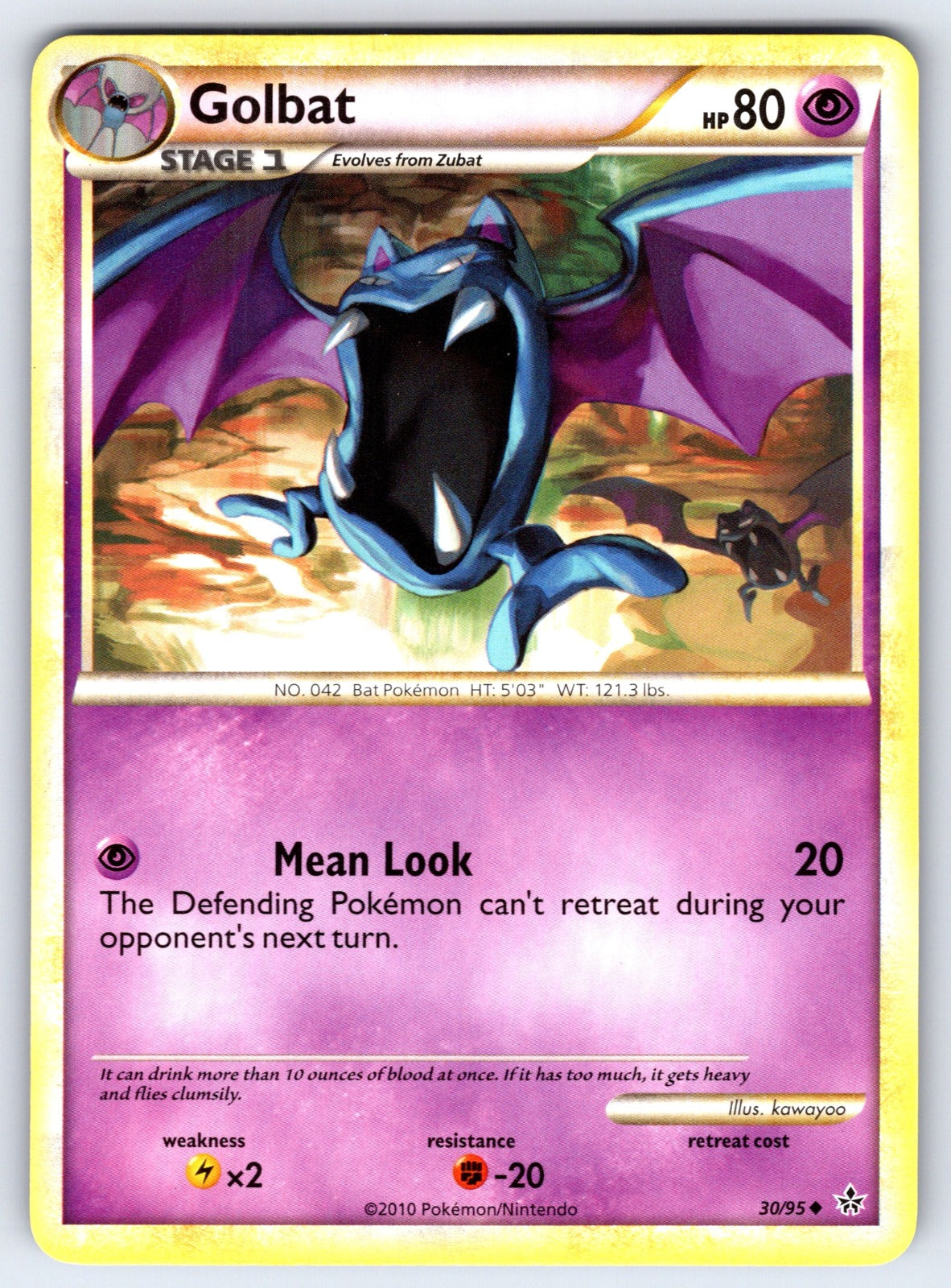 Golbat Uncommon Unleashed 30/95 LP 2010