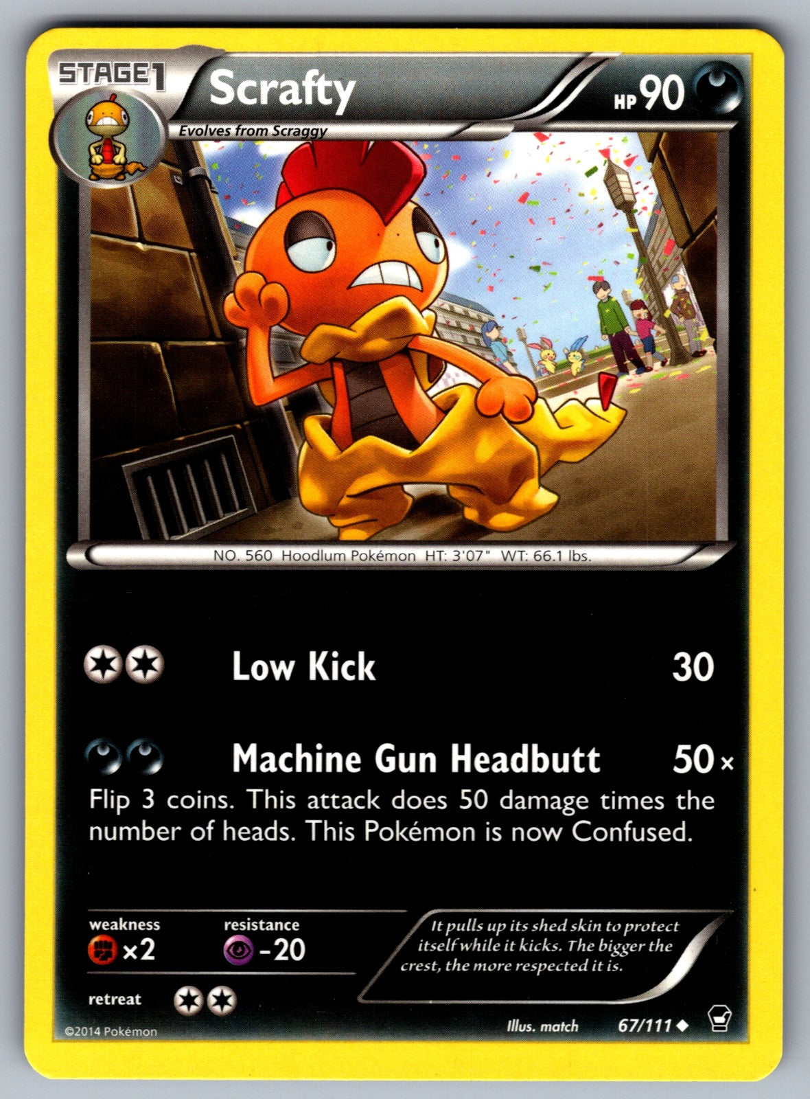 Scrafty Uncommon XY - Furious Fists 67/111 LP 2014