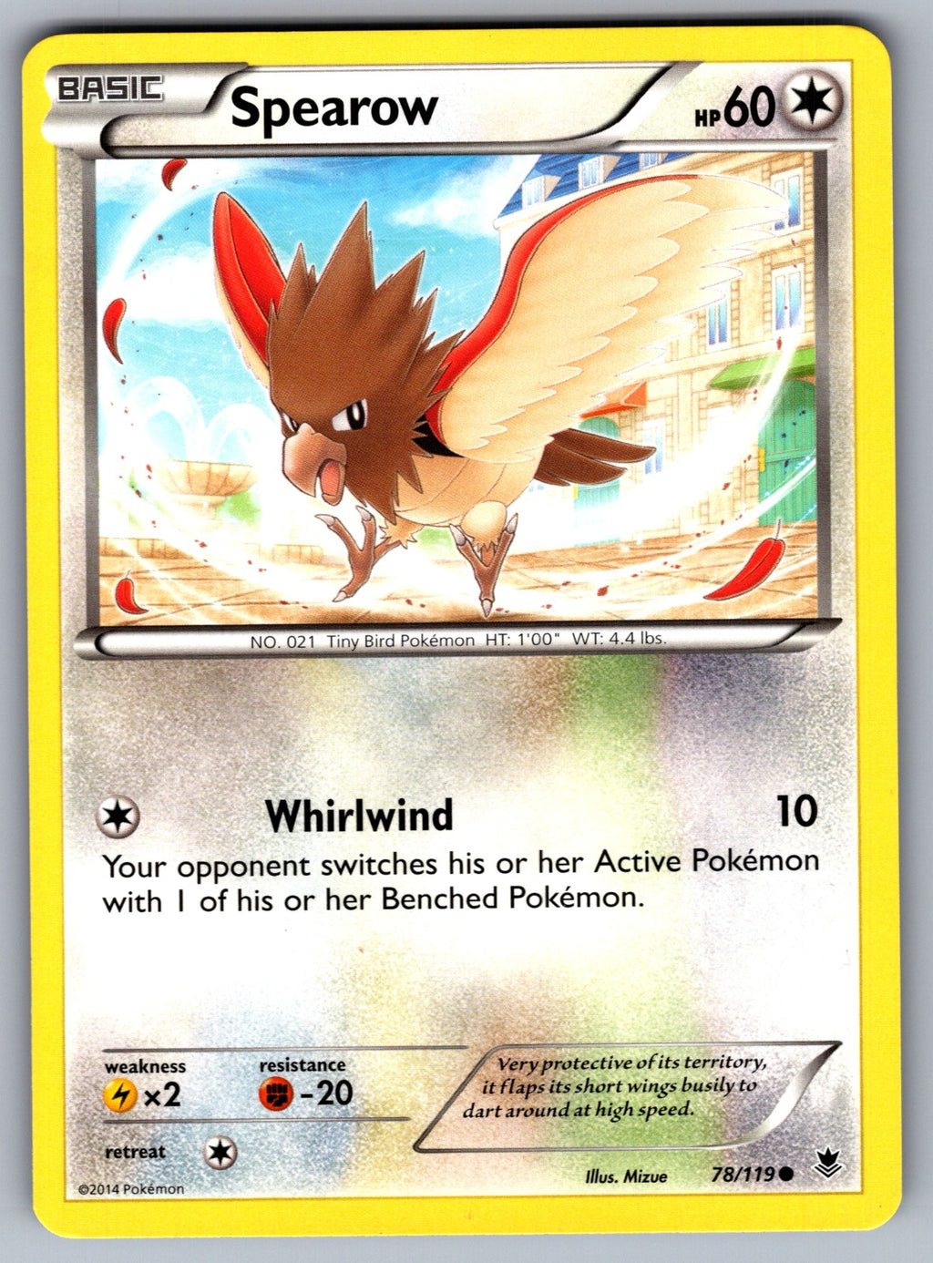 Spearow Common XY - Phantom Forces 78/119 LP 2014