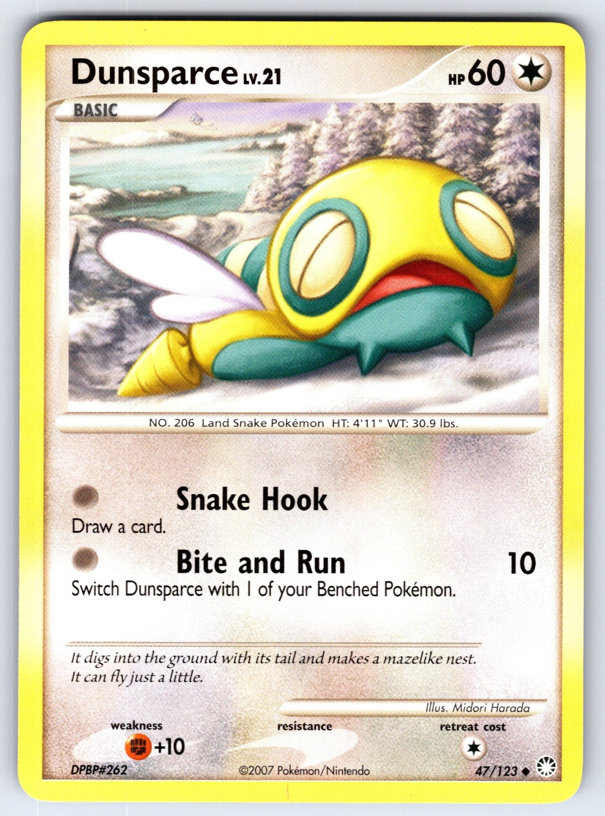 Dunsparce Uncommon Mysterious Treasures 47/123 LP 2007