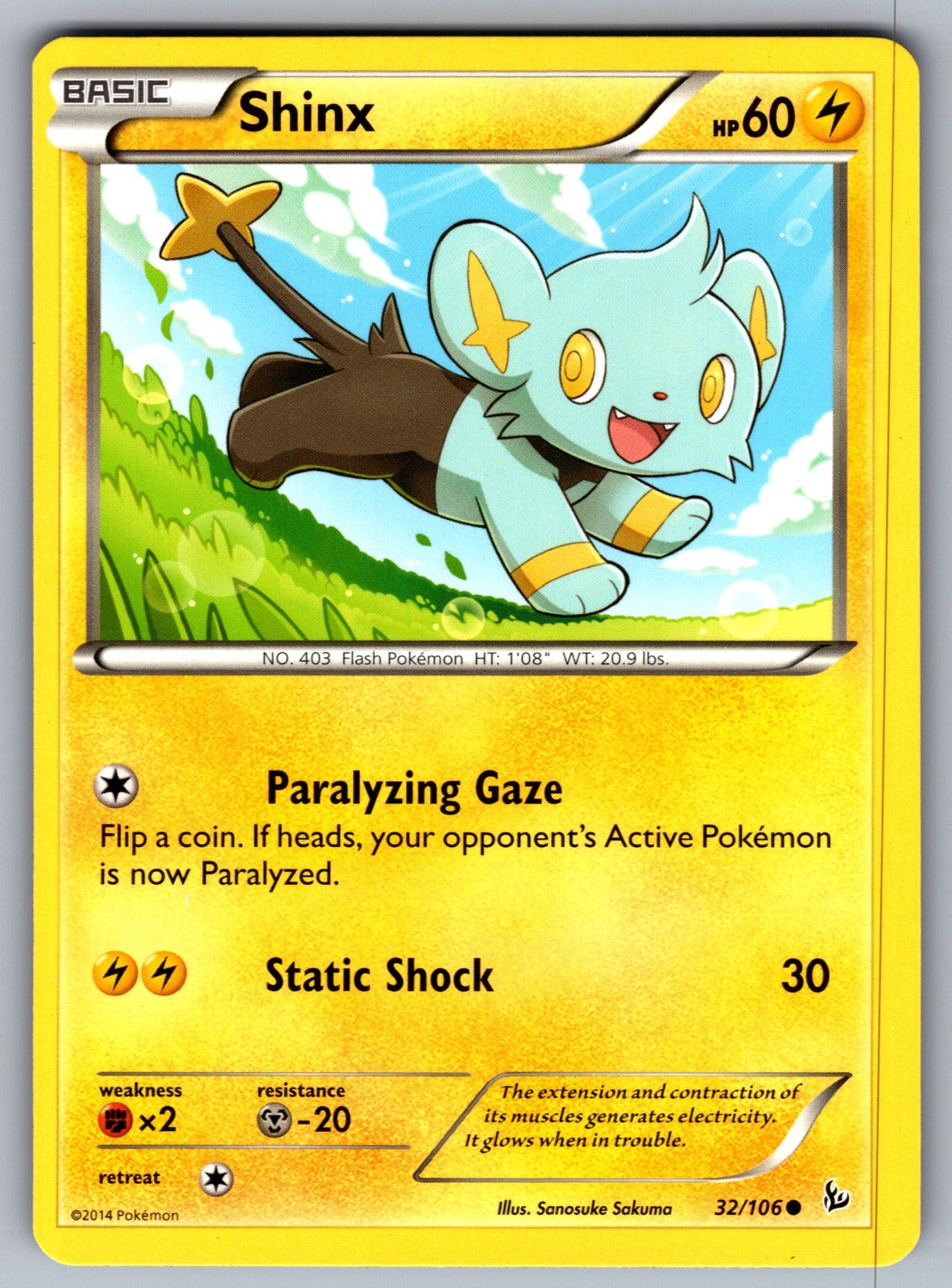 Shinx Common XY - Flashfire 32/106 LP 2014
