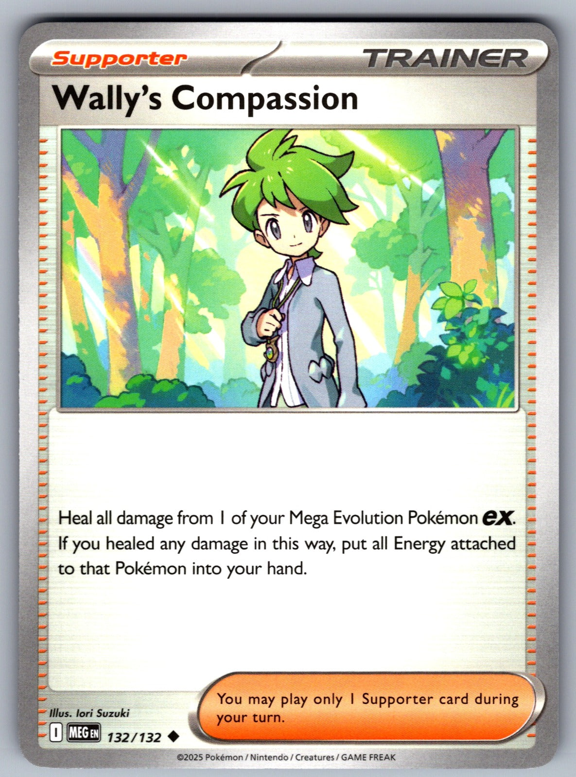 Wally's Compassion Uncommon ME01: Mega Evolution 132/132 NM 2025