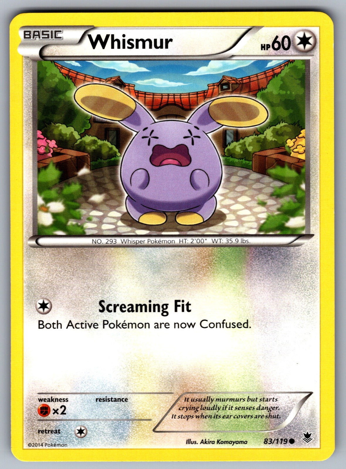 Whismur Common XY - Phantom Forces 83/119 LP 2014