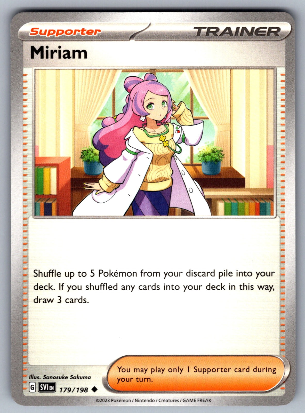 Miriam Uncommon SV01: Scarlet & Violet Base Set 179/198 NM 2023