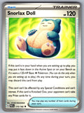 Snorlax Doll Uncommon SV04: Paradox Rift 175/182 NM 2023
