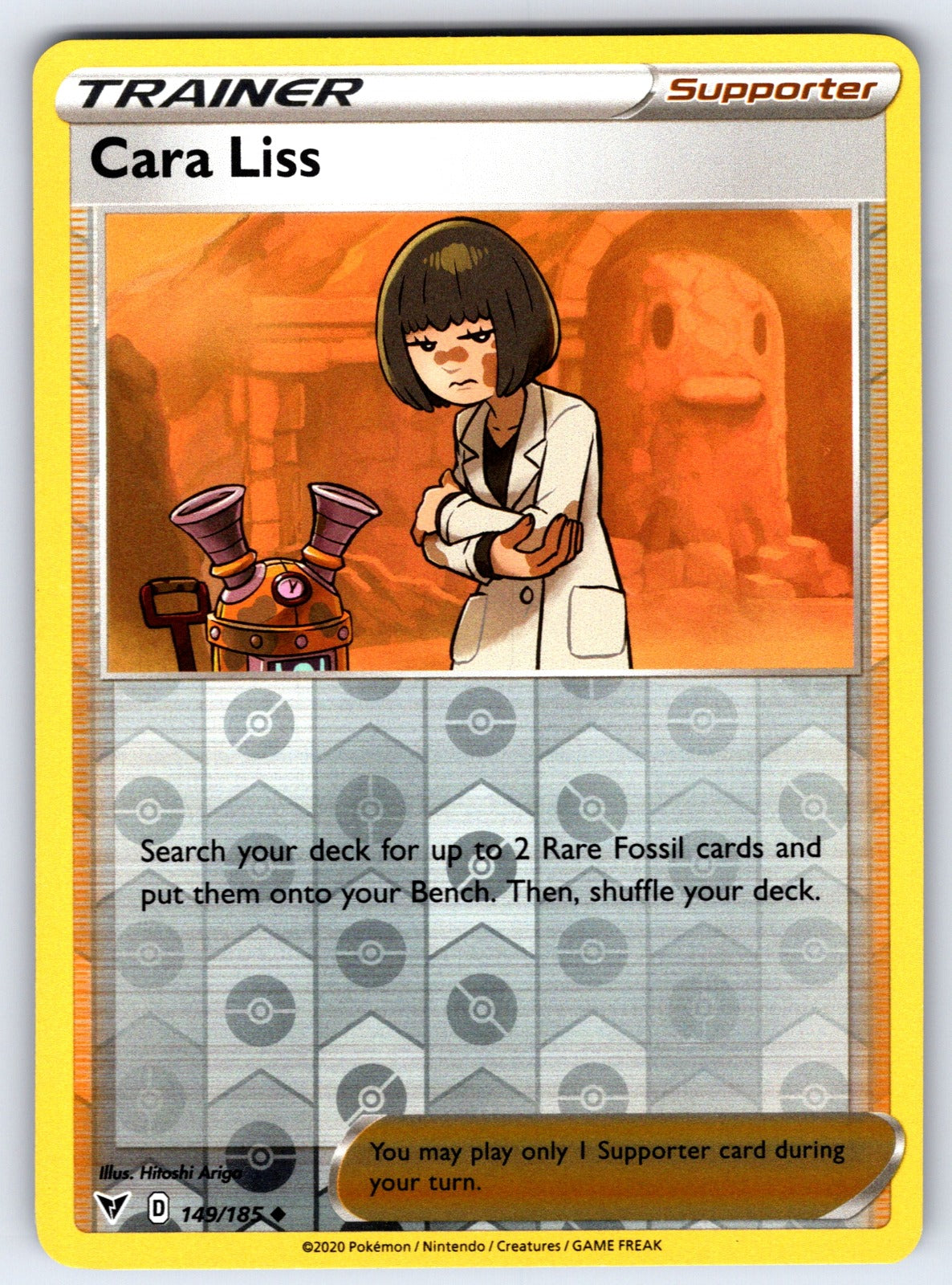 Cara Liss Reverse Holo Uncommon SWSH04: Vivid Voltage 149/185 NM 2020
