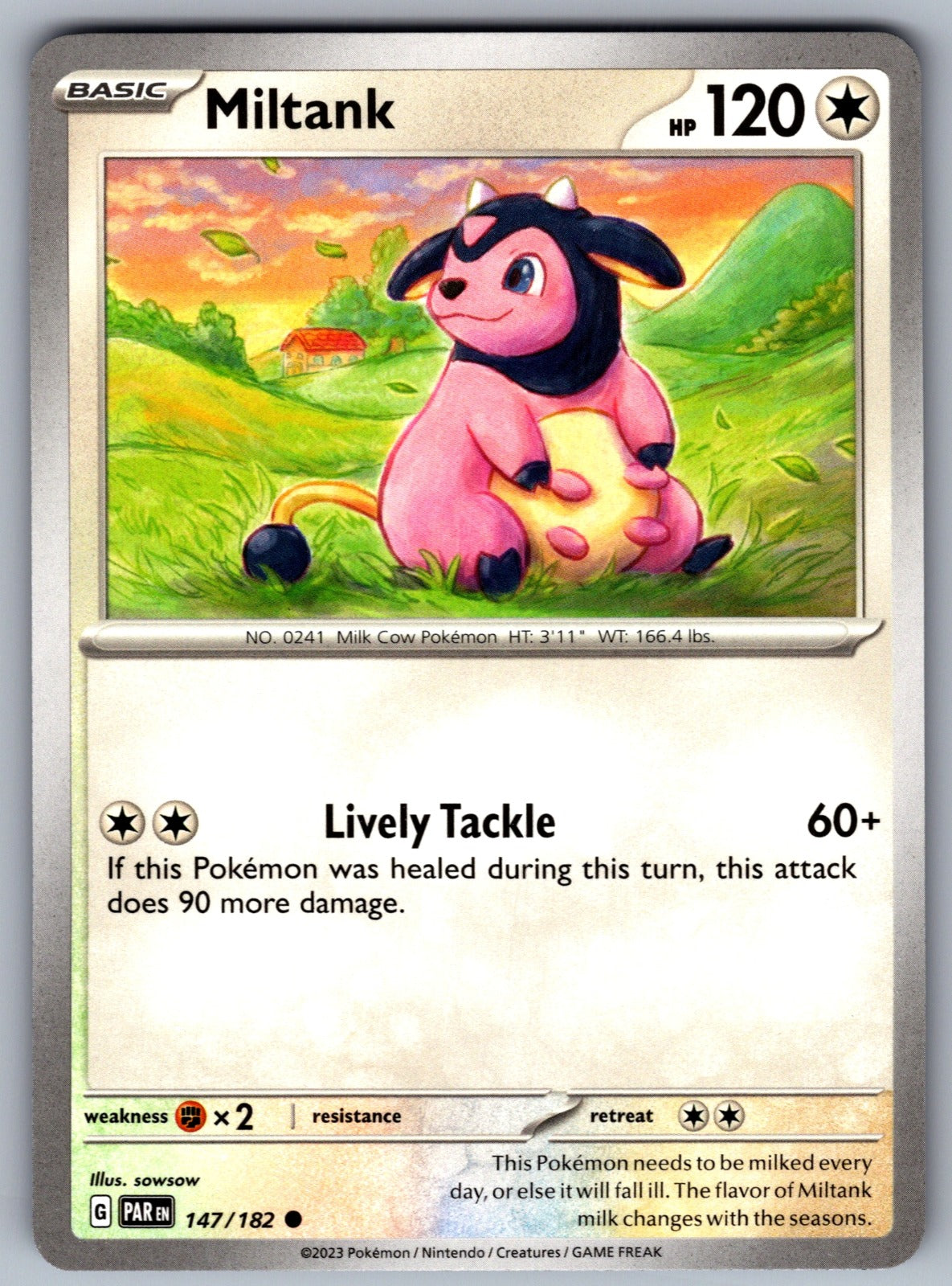 Miltank Common SV04: Paradox Rift 147/182 NM 2023