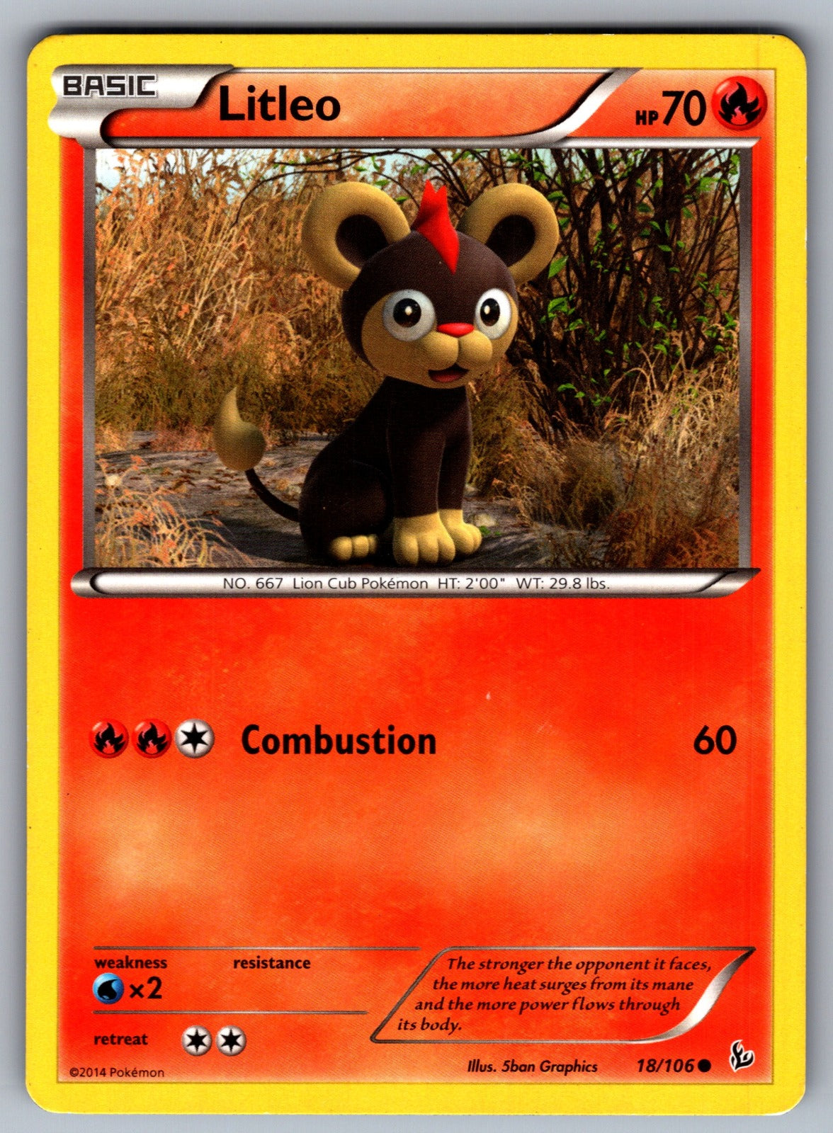Litleo (18) Common XY - Flashfire 18/106 LP 2014