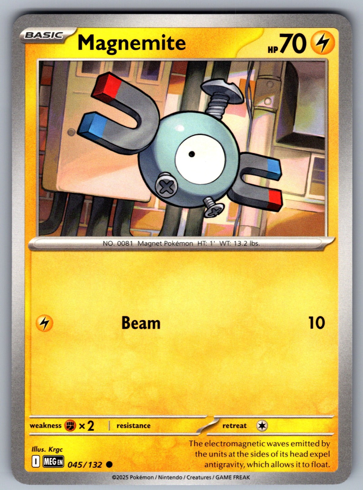 Magnemite Common ME01: Mega Evolution 045/132 NM 2025