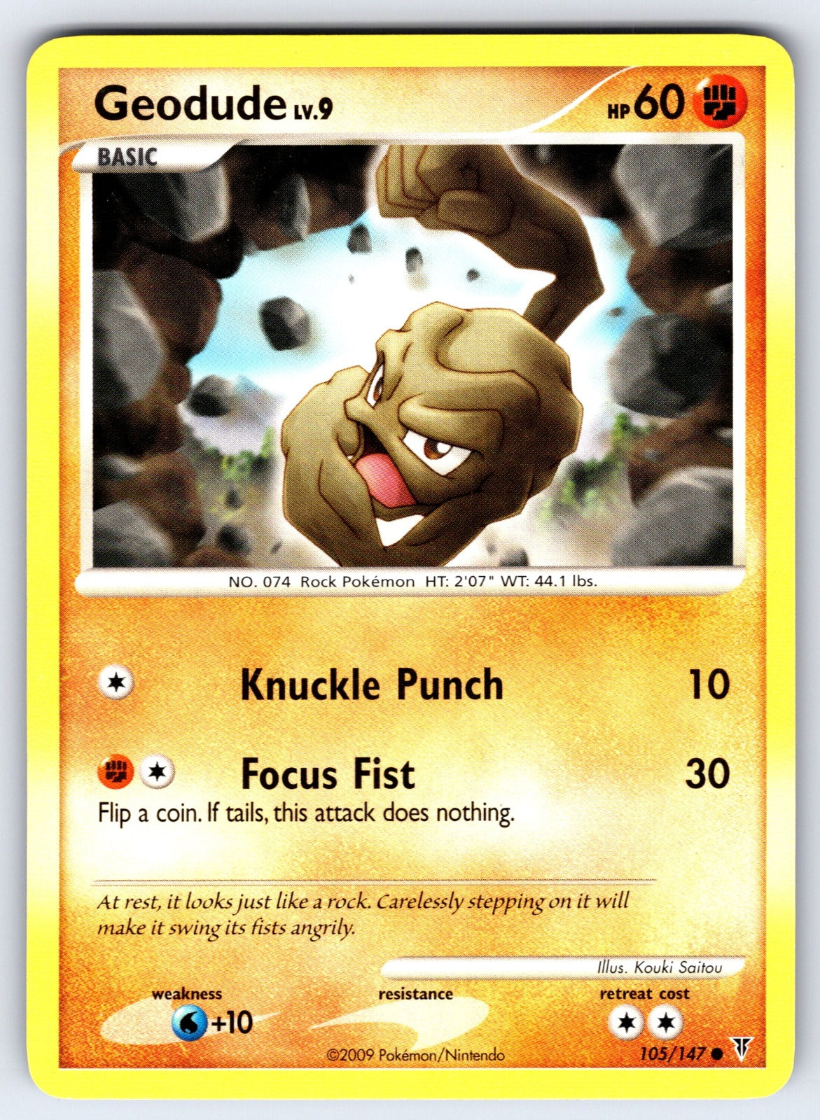 Geodude Common Supreme Victors 105 LP 2009