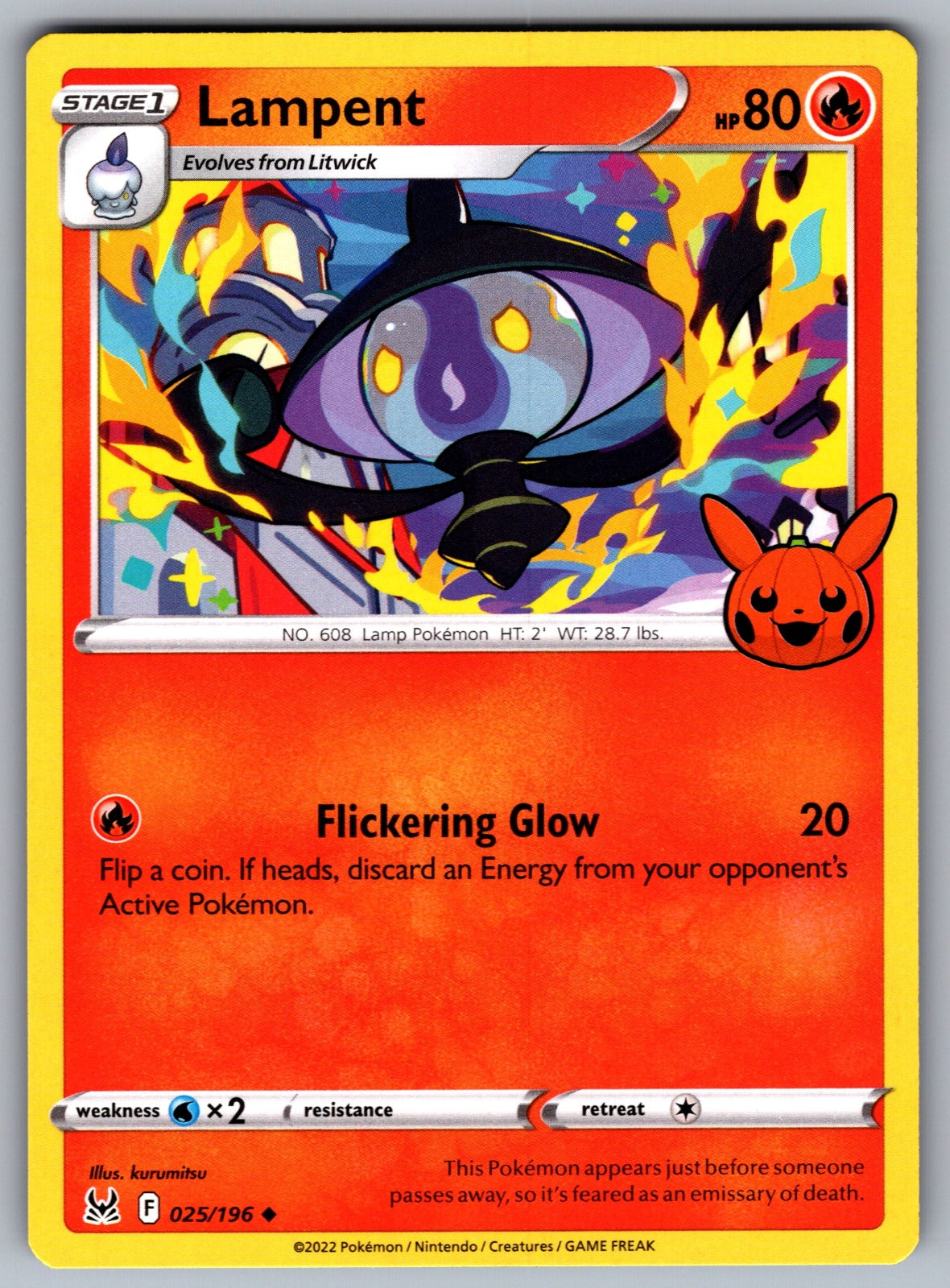 Lampent Uncommon Trick or Trade BOOster Bundle 2023 025/196 NM 2023