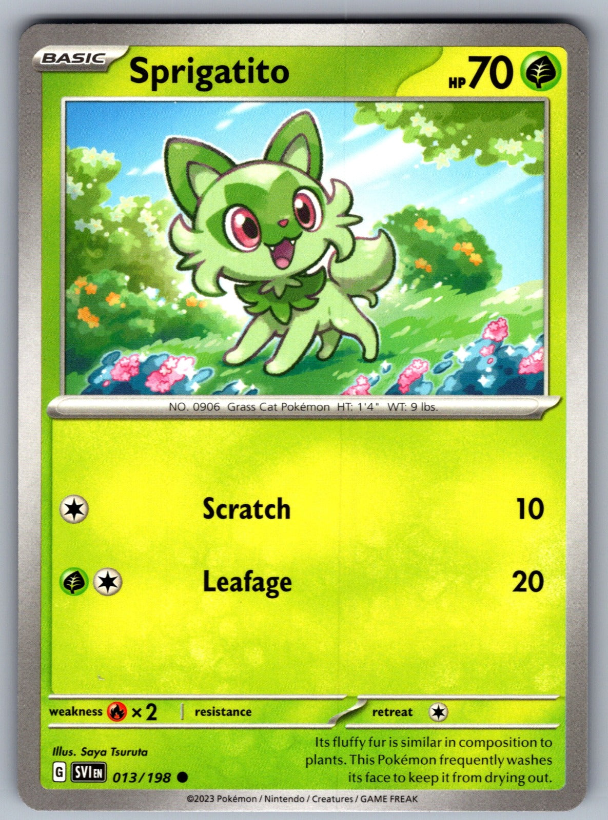 Sprigatito Common SV01: Scarlet & Violet Base Set 013/198 NM 2023