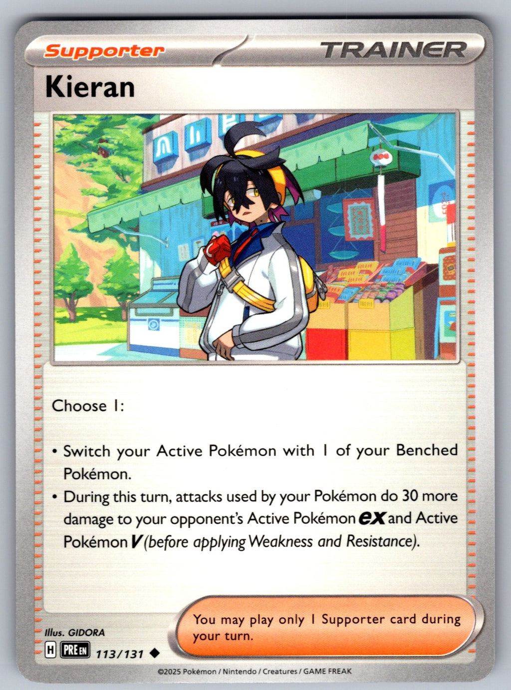 Kieran Uncommon SV: Prismatic Evolutions 113/131 NM 2025