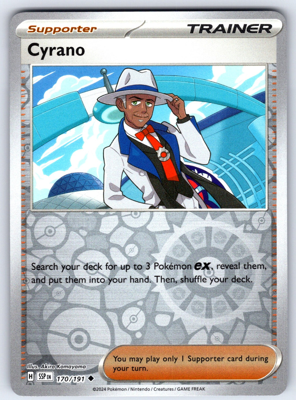 Cyrano Reverse Holo Uncommon SV08: Surging Sparks 170/191 NM 2024