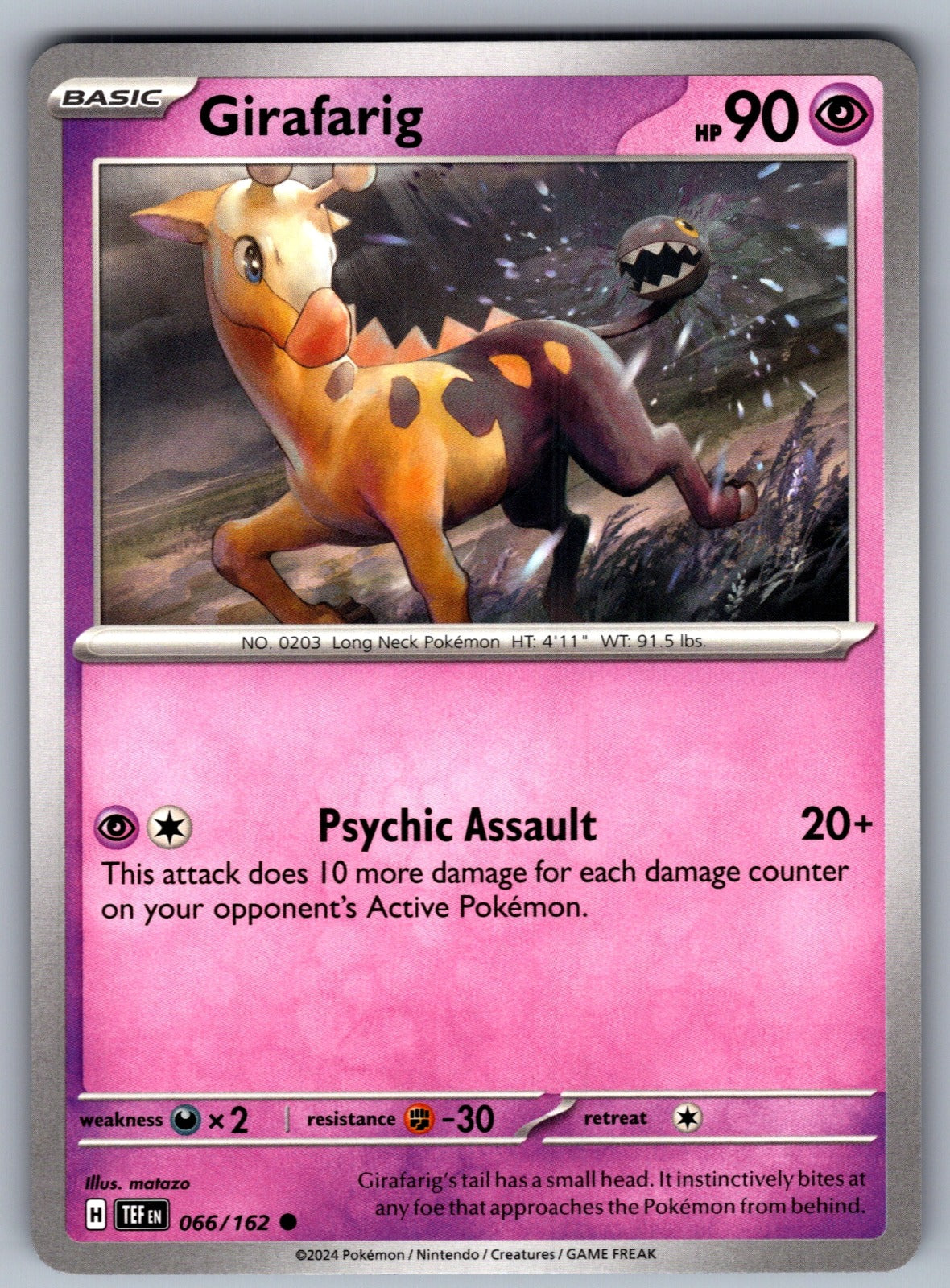 Girafarig Common SV05: Temporal Forces 066/162 NM 2024