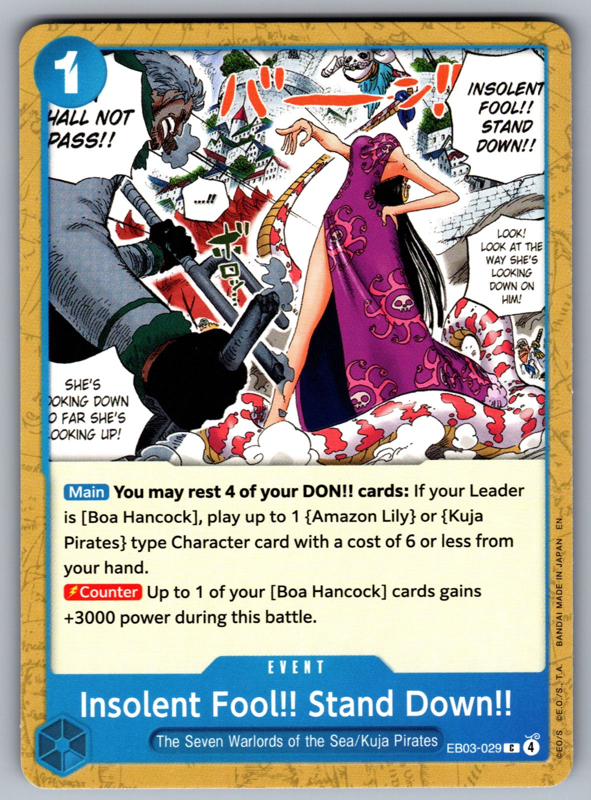 Insolent Fool!! Stand Down!! C Extra Booster: One Piece Heroines Edition EB03-02