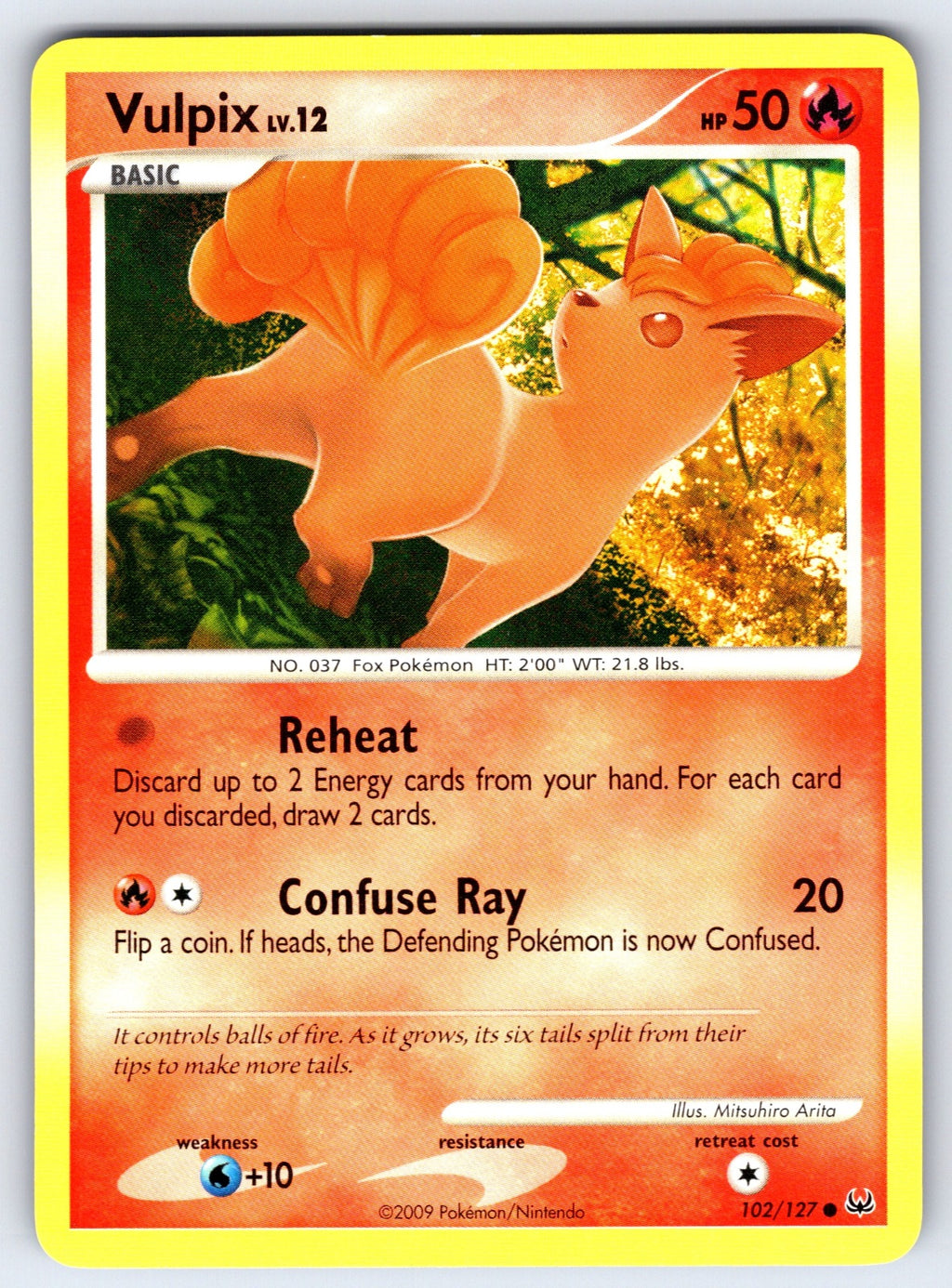 Vulpix Common Platinum 102/127 LP 2009
