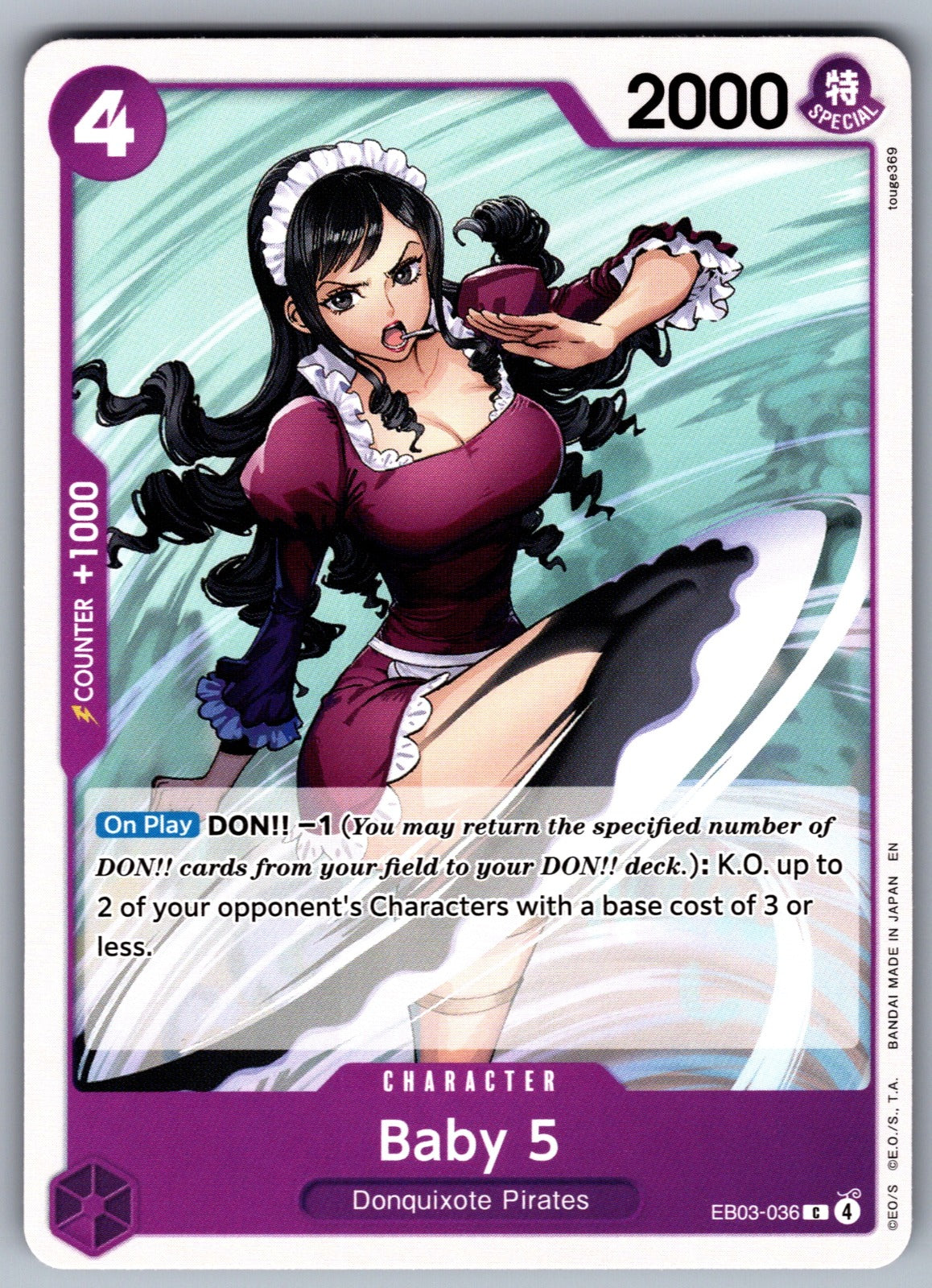 Baby 5 C Extra Booster: One Piece Heroines Edition EB03-036 NM 2026