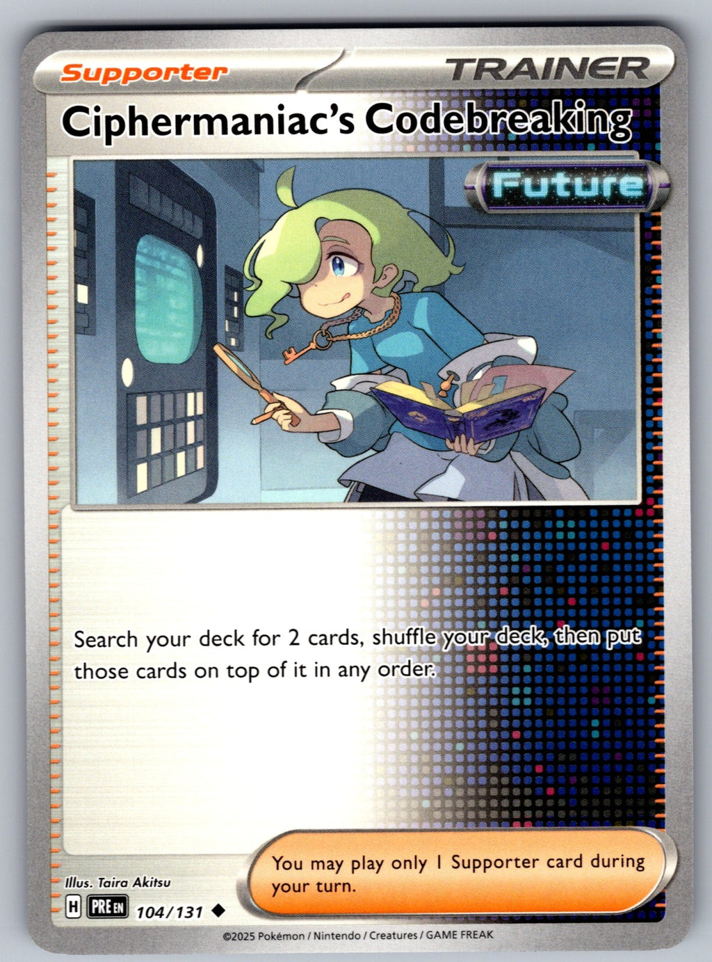 Ciphermaniac's Codebreaking Uncommon SV: Prismatic Evolutions 104/131 NM 2025