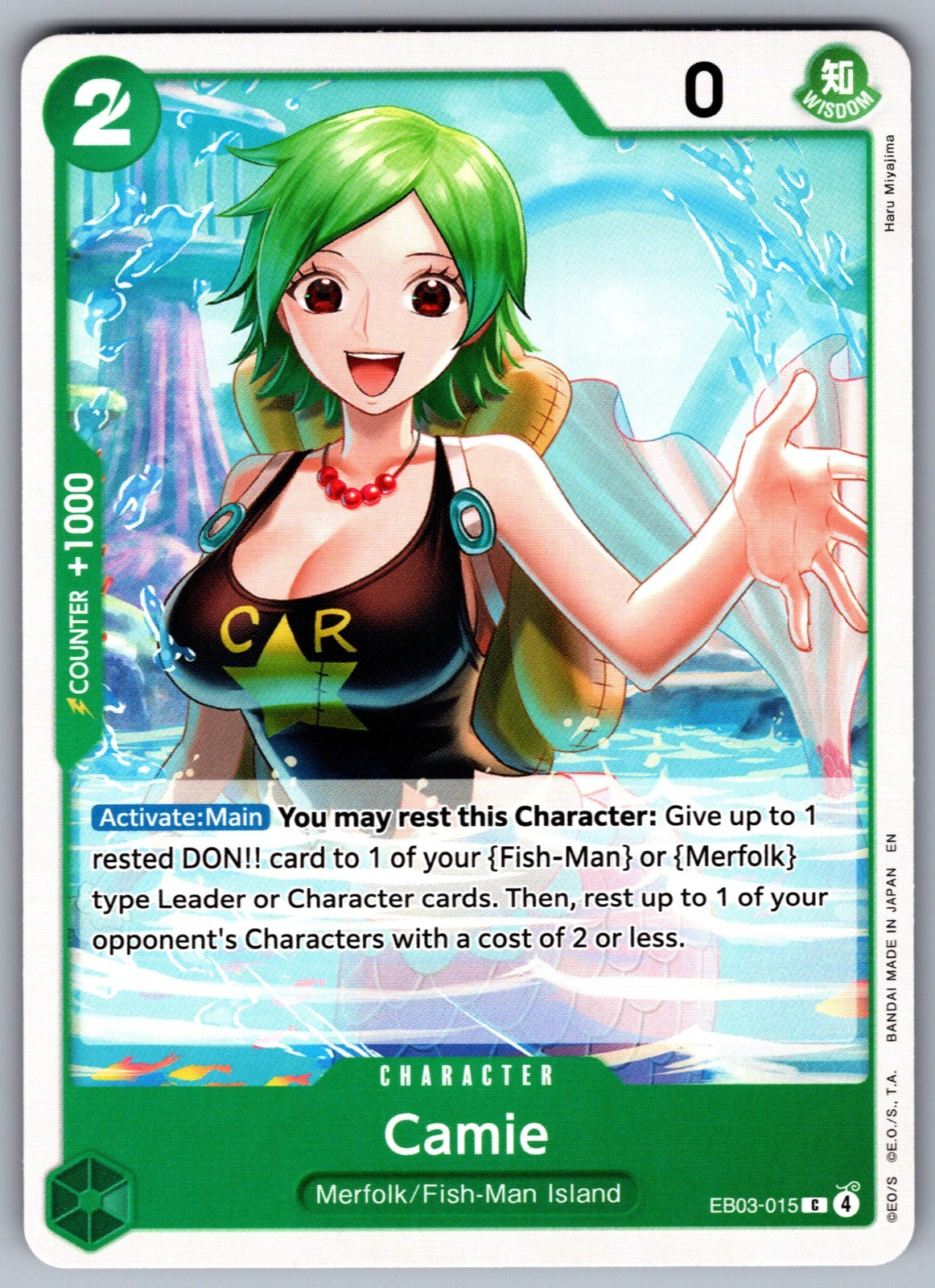 Camie C Extra Booster: One Piece Heroines Edition EB03-015 NM 2026