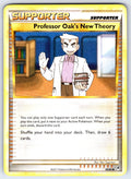 Professor Oak's New Theory Uncommon HeartGold SoulSilver 101/123 LP 2010