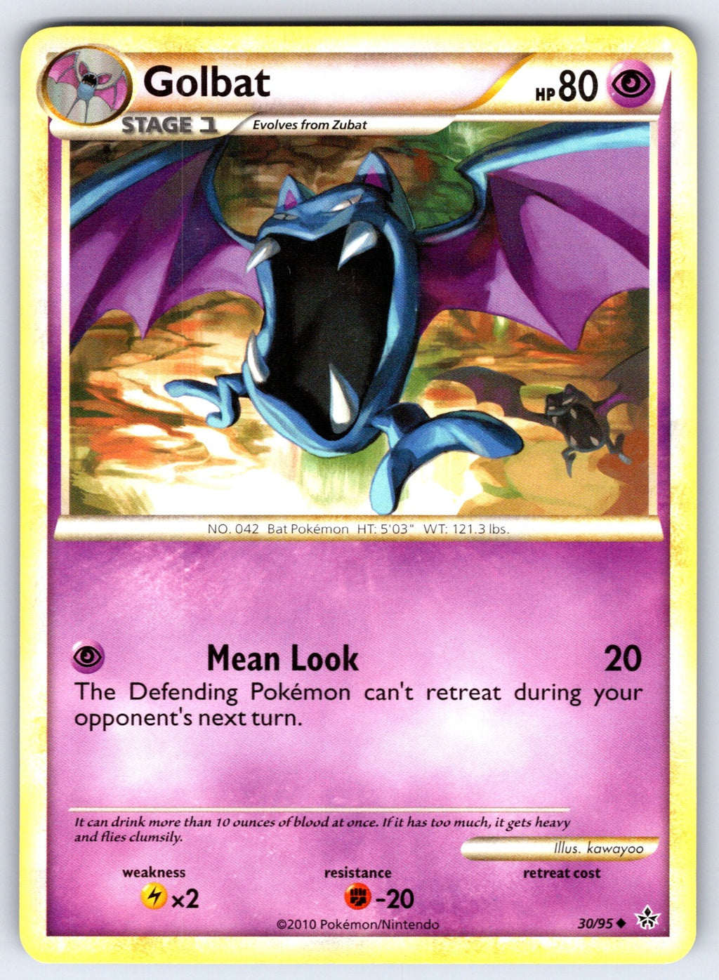 Golbat Uncommon Unleashed 30/95 LP 2010