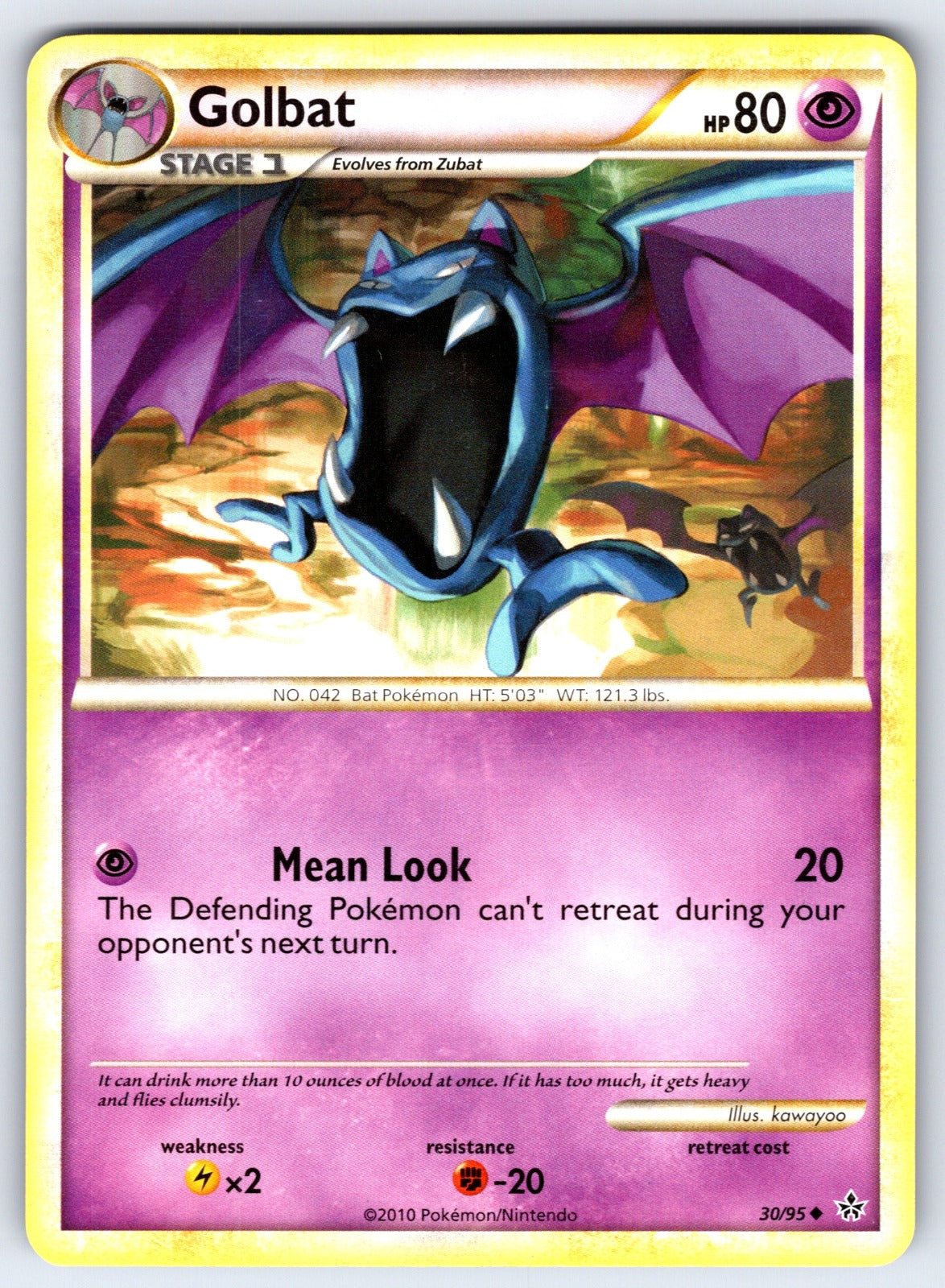 Golbat Uncommon Unleashed 30/95 LP 2010