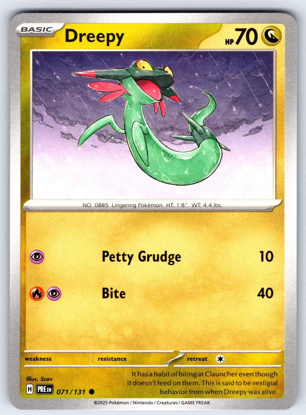 Dreepy Common SV: Prismatic Evolutions 071/131 NM 2025