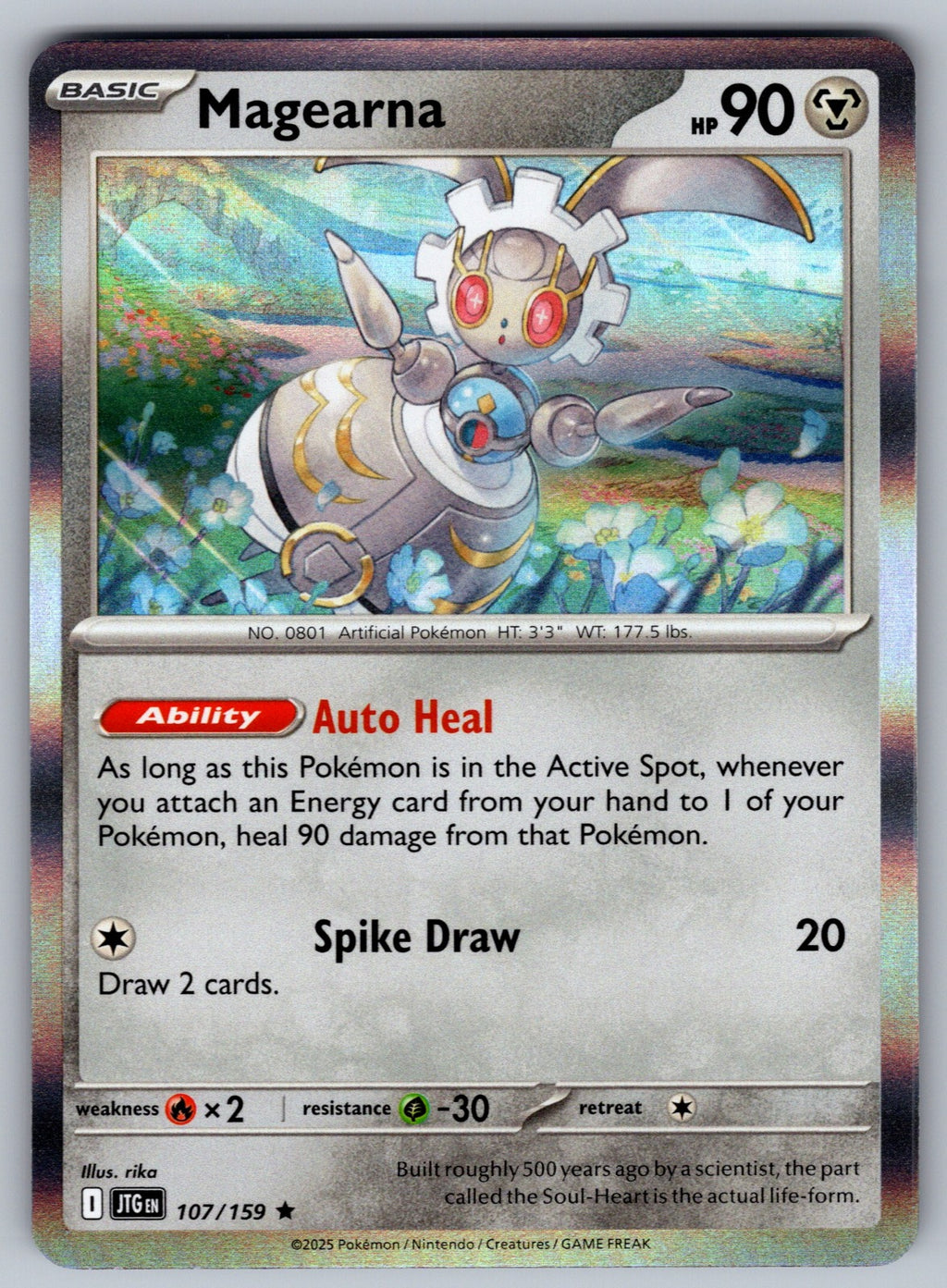 Magearna Holo Rare SV09: Journey Together 107/159 NM 2025