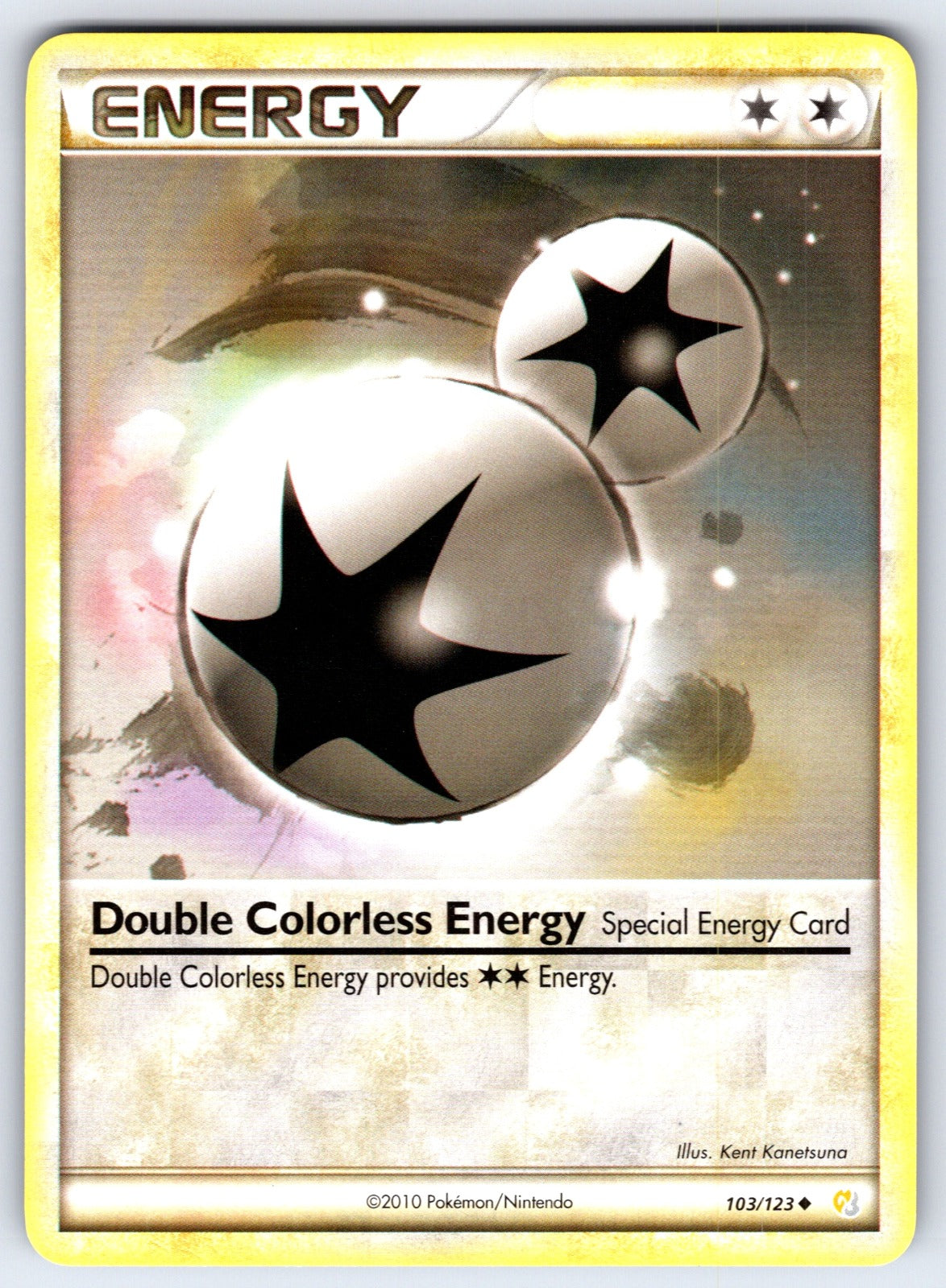 Double Colorless Energy Uncommon HeartGold SoulSilver 103/123 NM 2010
