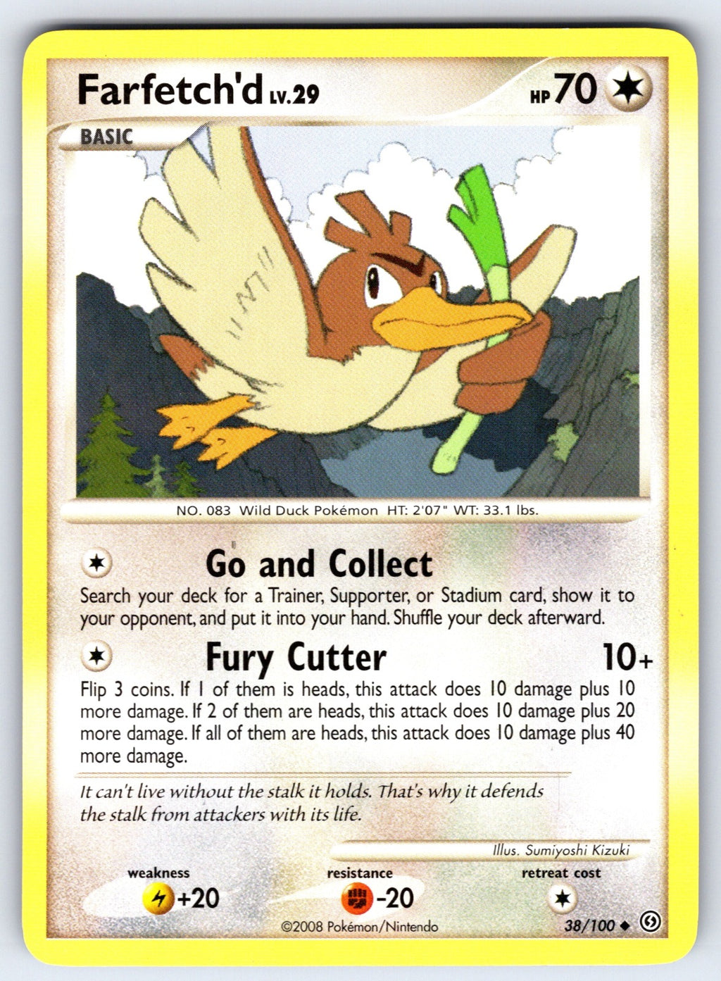 Farfetch'd Uncommon Stormfront 38/100 LP 2008