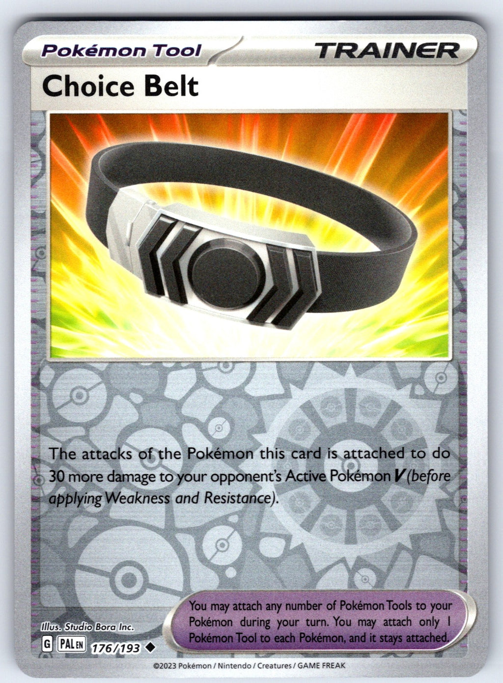 Choice Belt Reverse Holo Uncommon SV02: Paldea Evolved 176/193 NM 2023