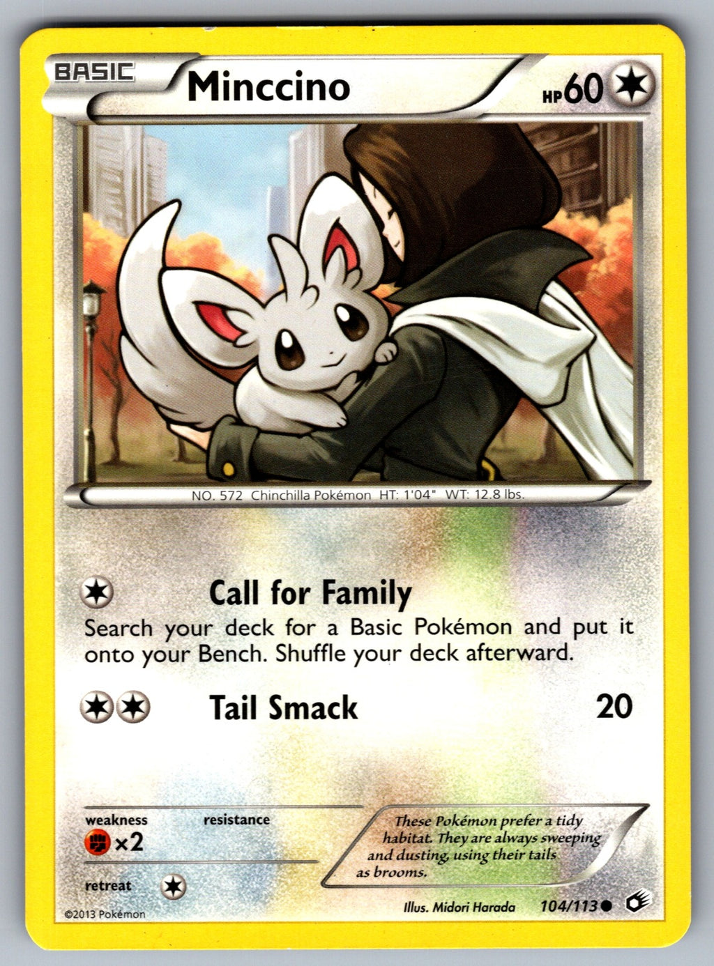 Minccino Common Legendary Treasures 104/113 LP 2013
