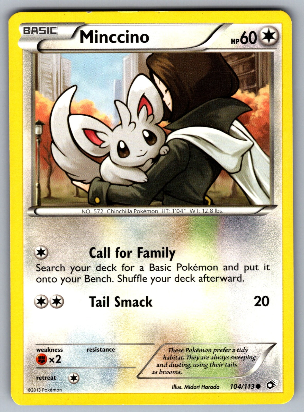Minccino Common Legendary Treasures 104/113 LP 2013