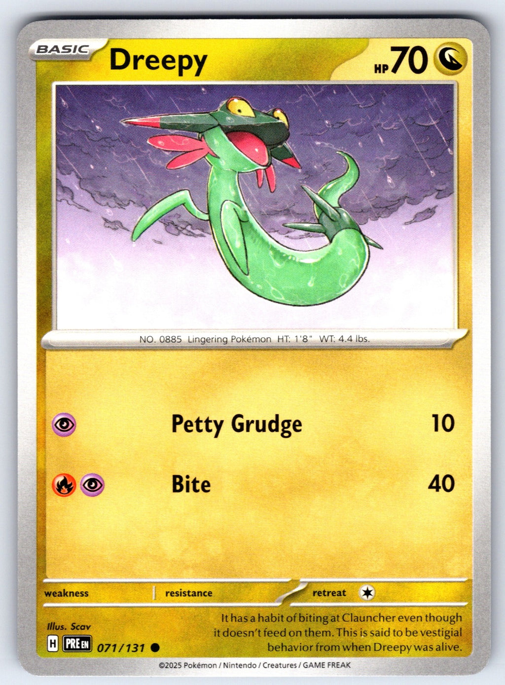 Dreepy Common SV: Prismatic Evolutions 071/131 NM 2025