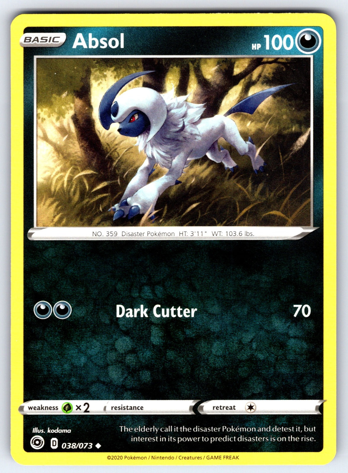 Absol Uncommon Champion's Path 38/73 NM 2020