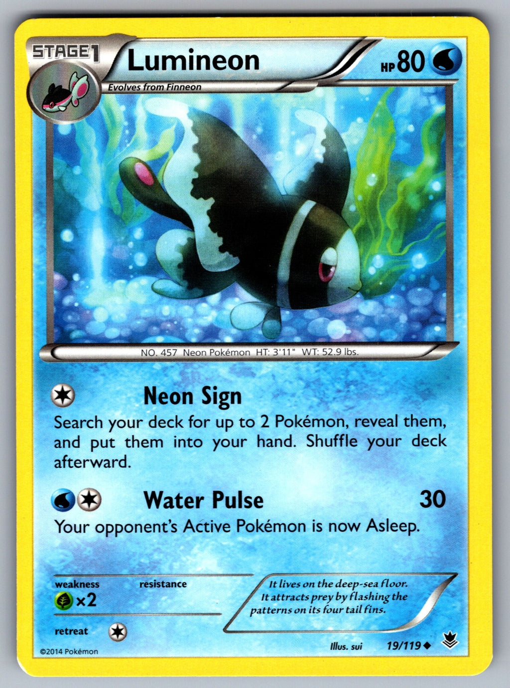 Lumineon Uncommon XY - Phantom Forces 19/119 LP 2014