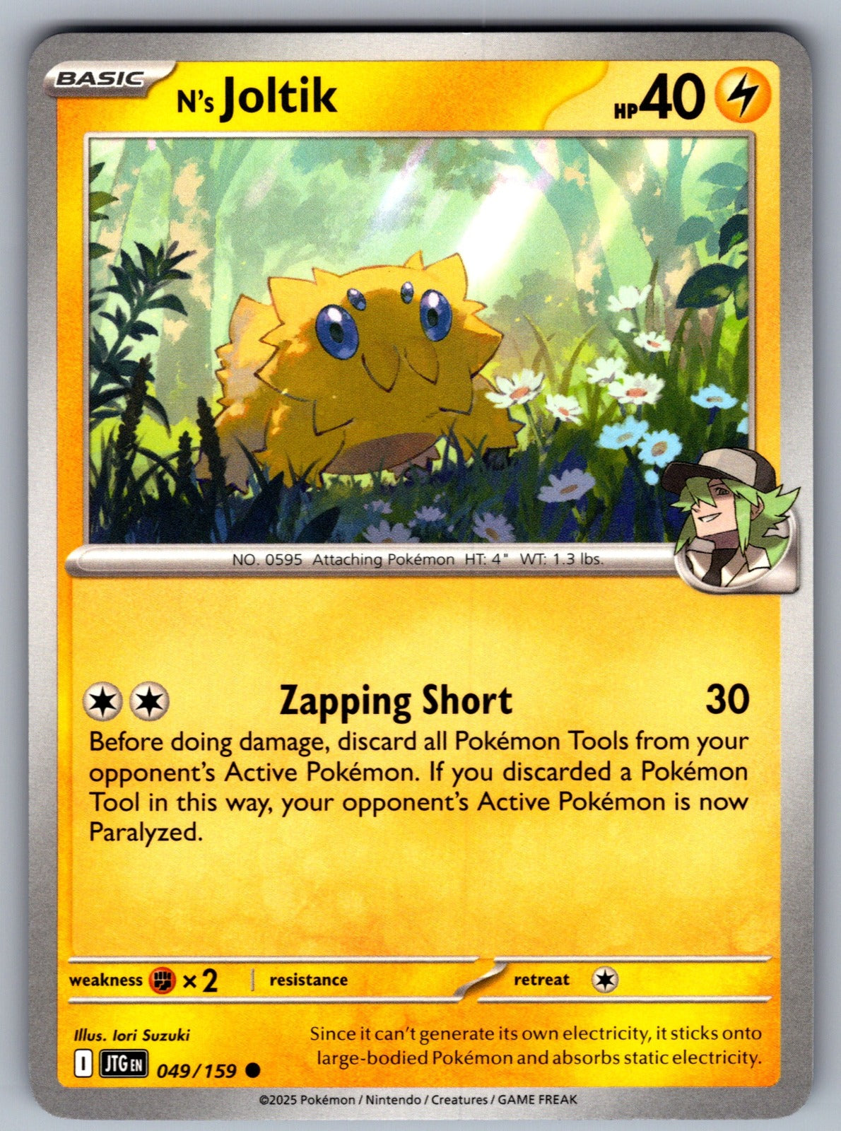 N's Joltik Common SV09: Journey Together 049/159 NM 2025