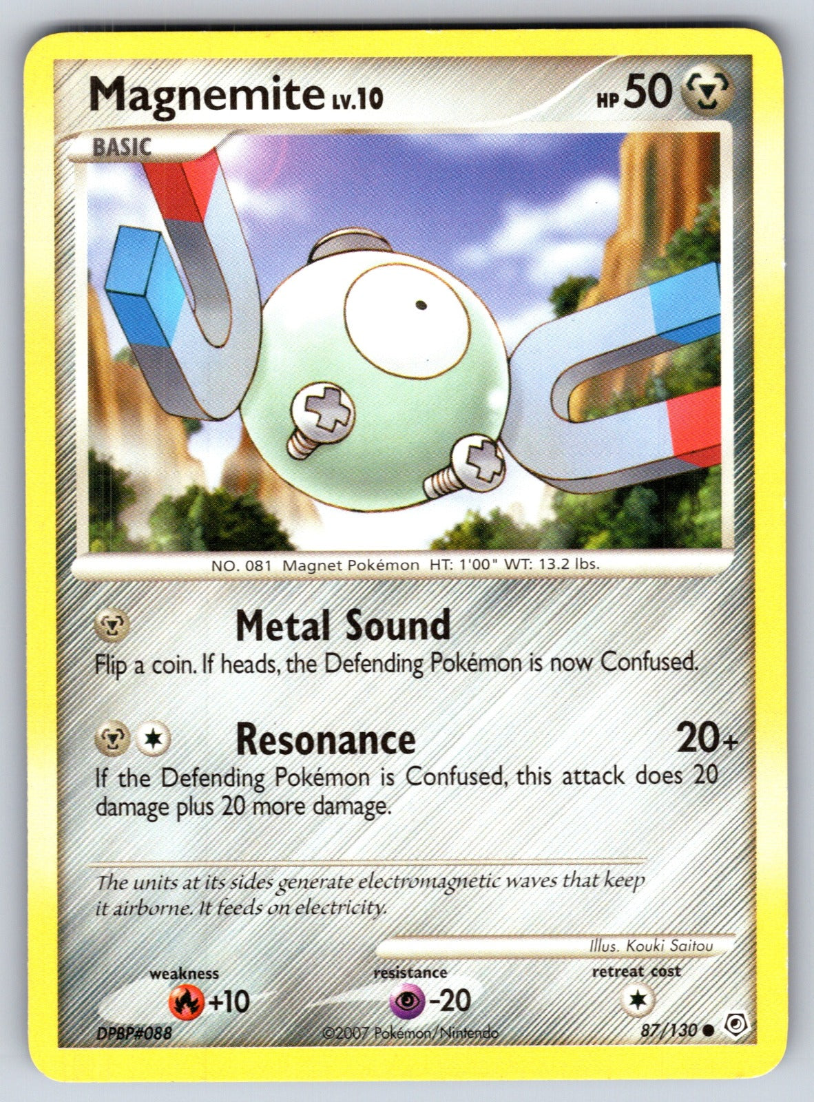 Magnemite Common Diamond and Pearl 87/130 LP 2007