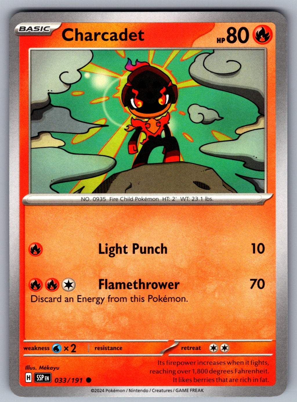 Charcadet Common SV08: Surging Sparks 033/191 NM 2024