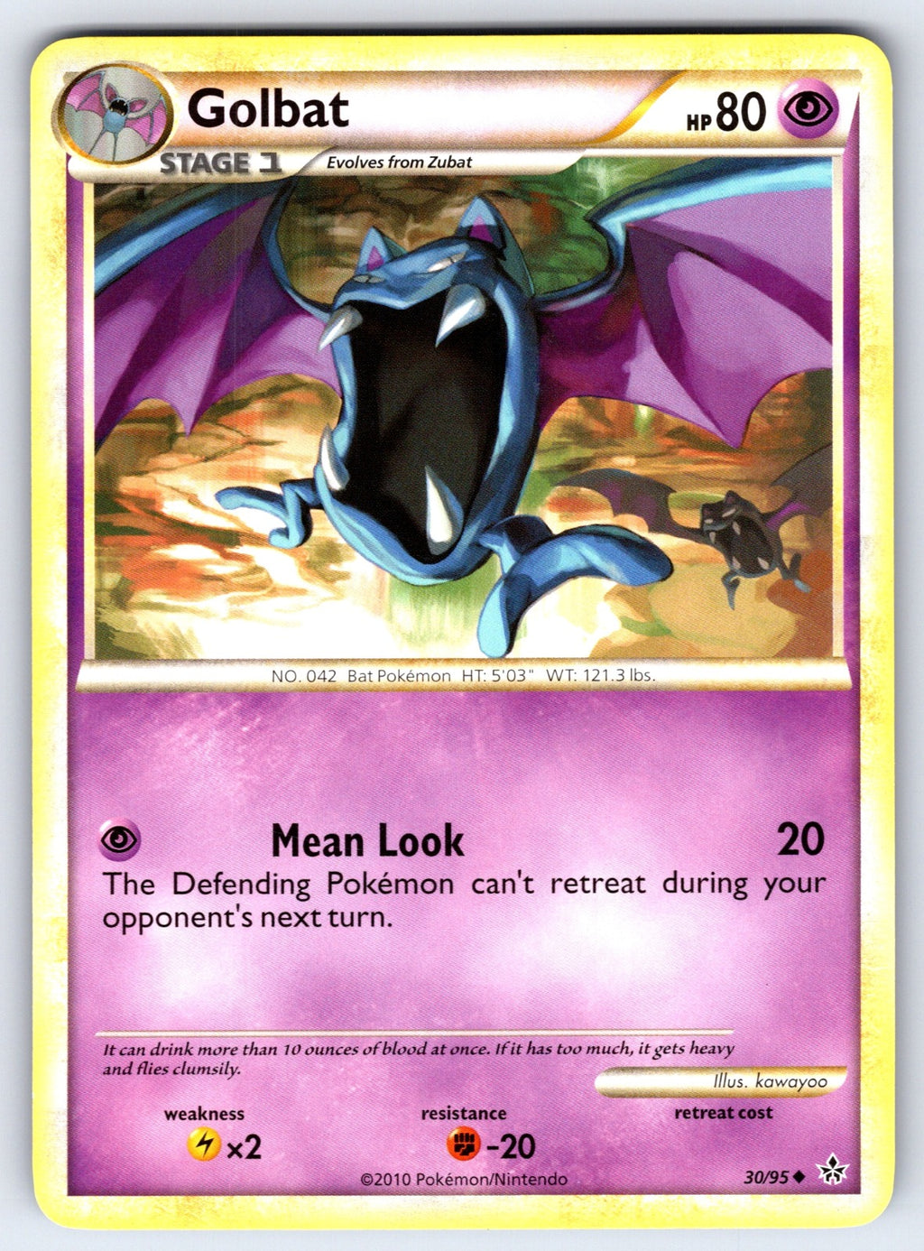 Golbat Uncommon Unleashed 30/95 LP 2010