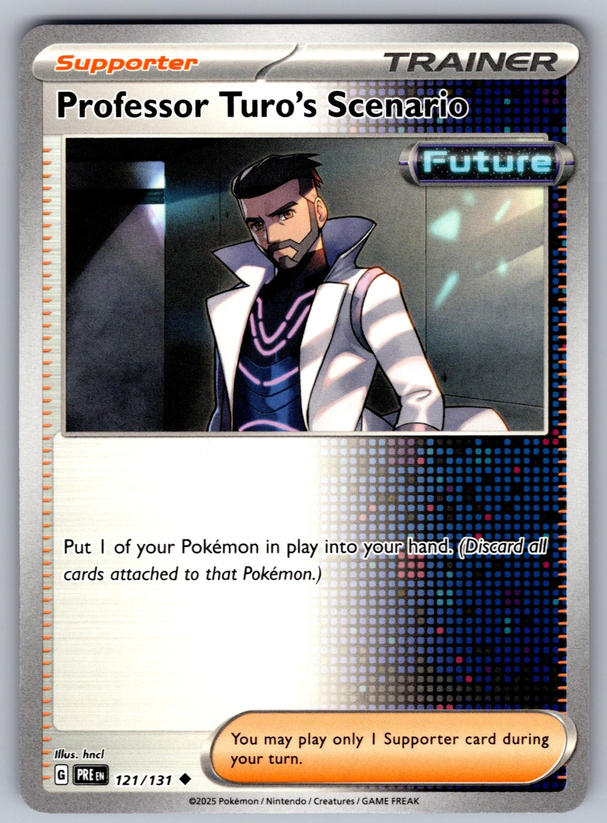 Professor Turo's Scenario Uncommon SV: Prismatic Evolutions 121/131 NM 2025