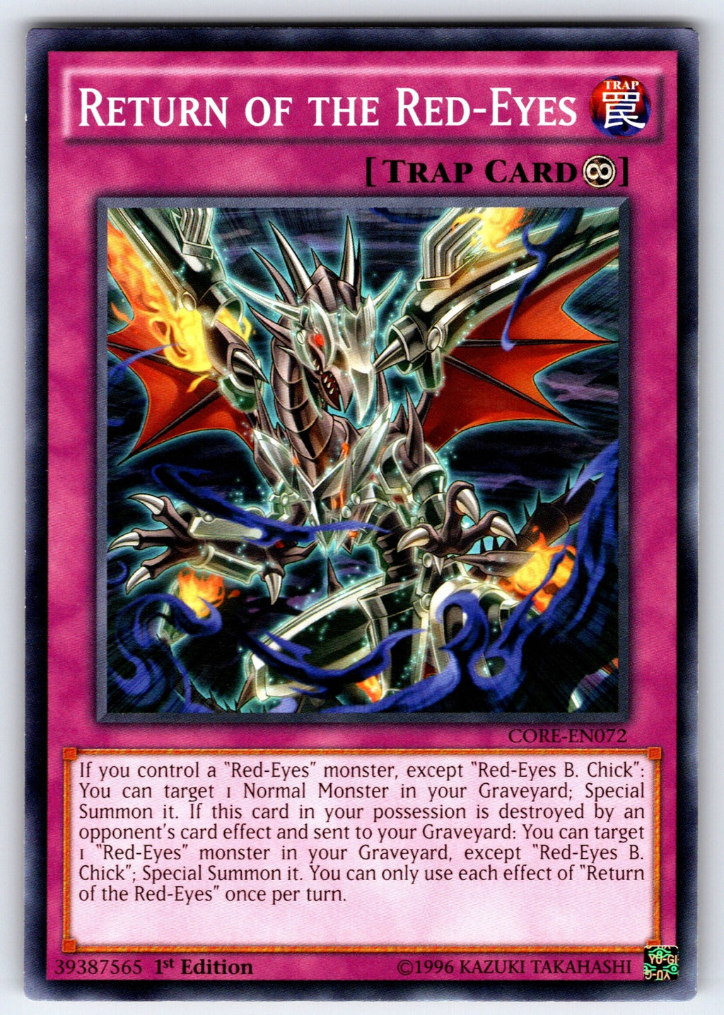 Return of the Red-Eyes Unlimited Common Clash of Rebellions CORE-EN072 LP 2015
