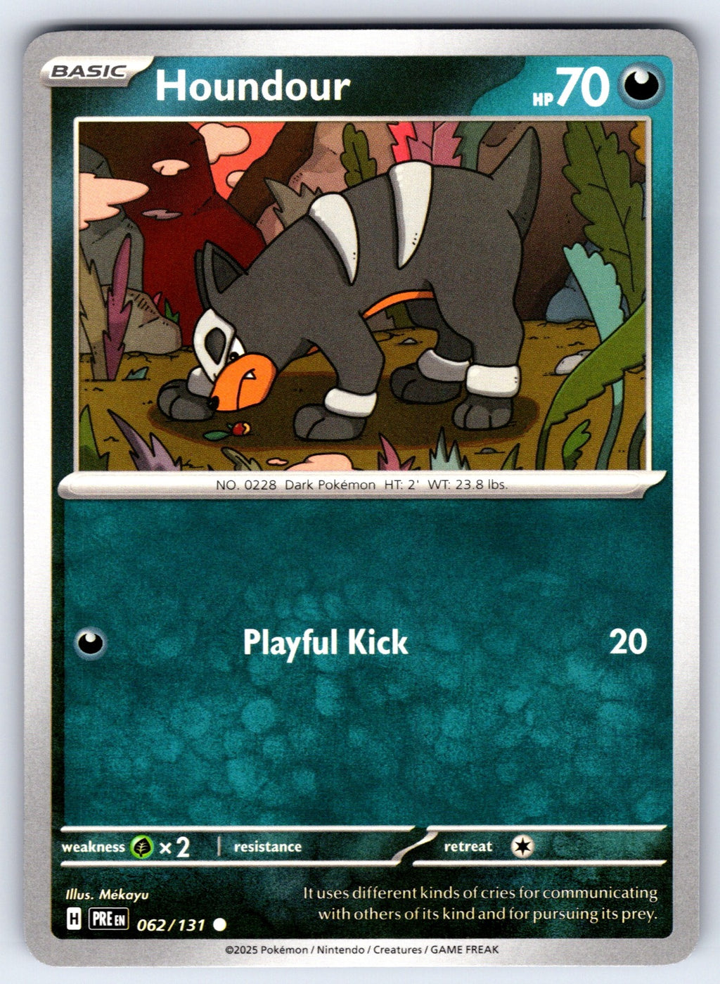 Houndour Common SV: Prismatic Evolutions 062/131 NM 2025